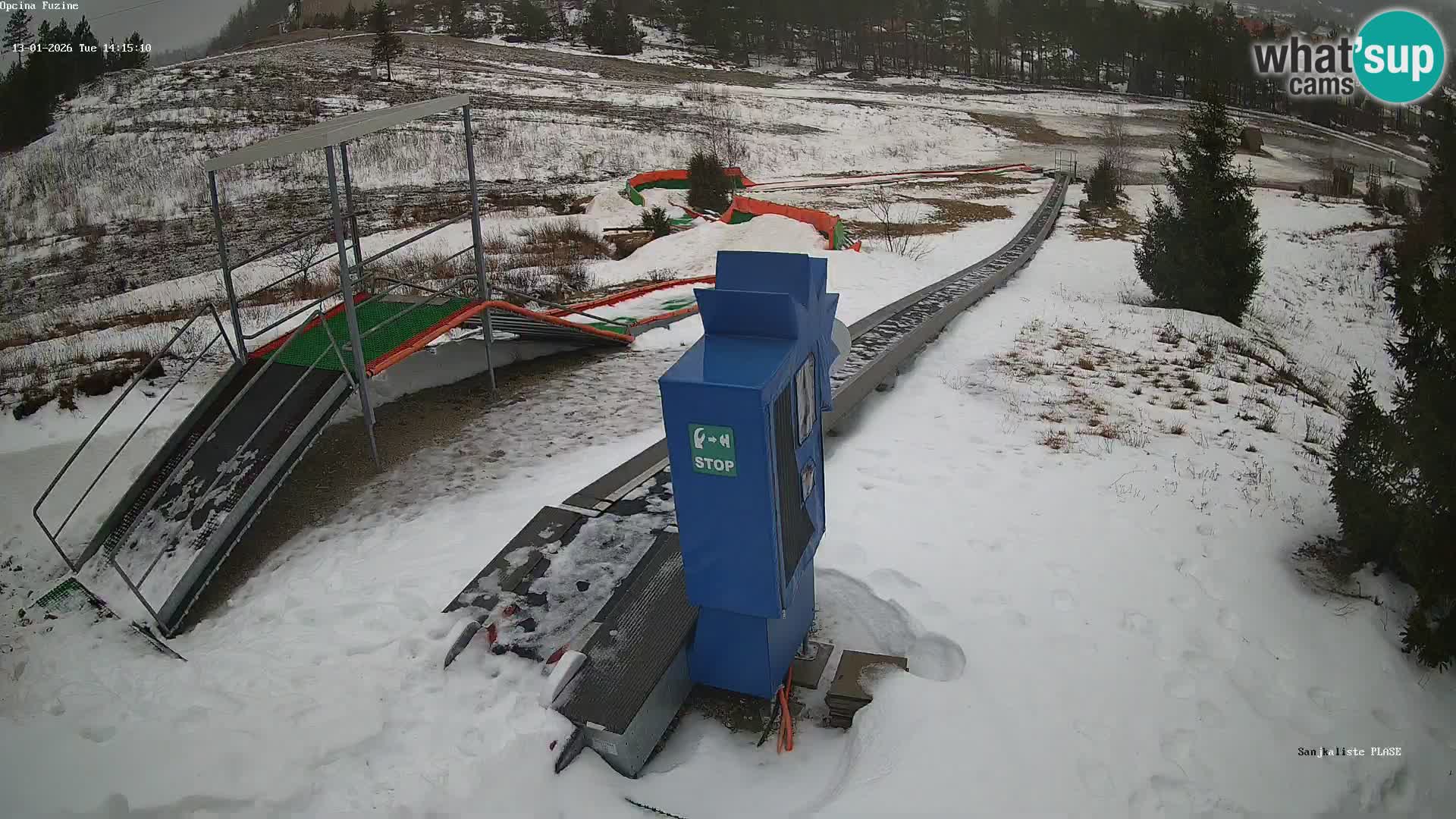 Live webcam Fužine toboggan run – Croatia