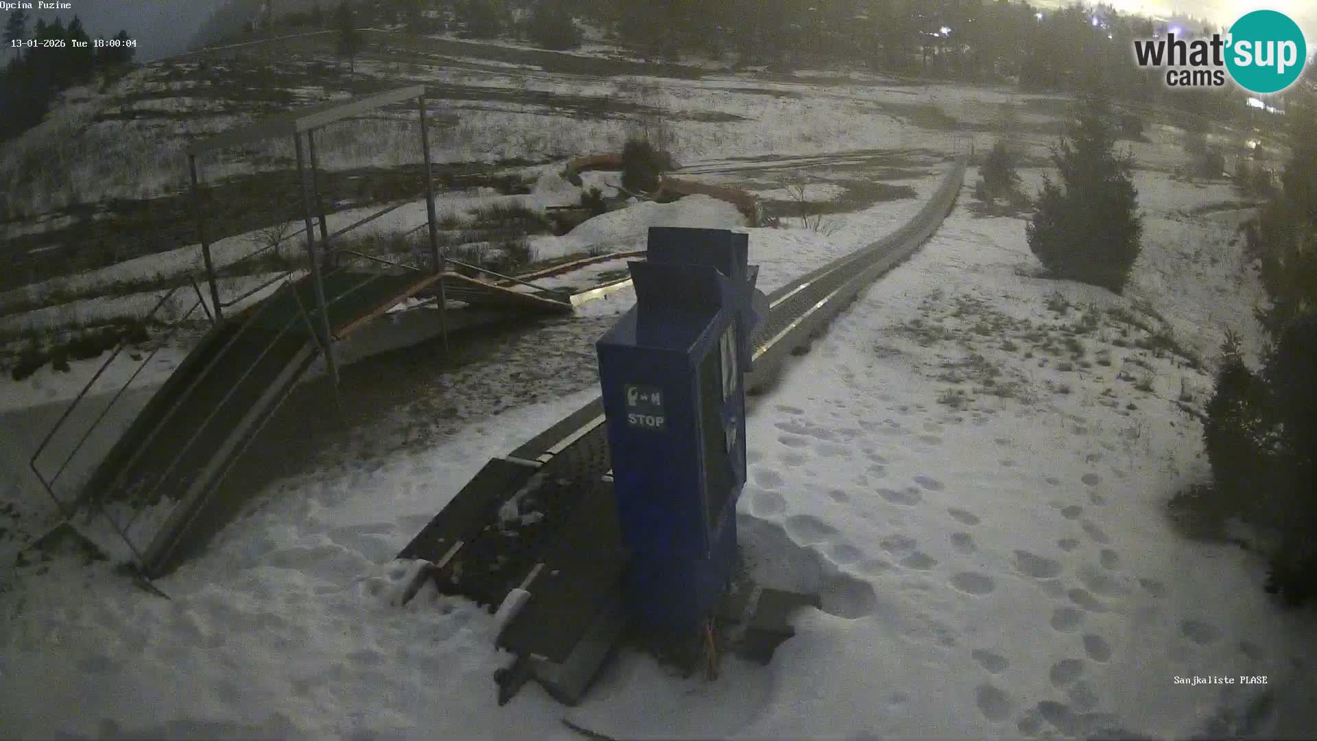 Webcam en direct Piste de luge de Fužine – Croatie