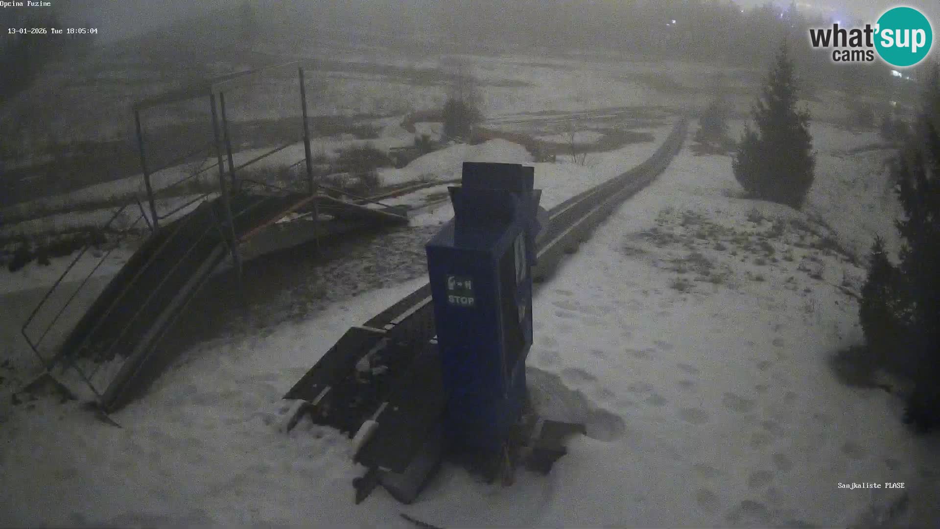 Live webcam Fužine toboggan run – Croatia