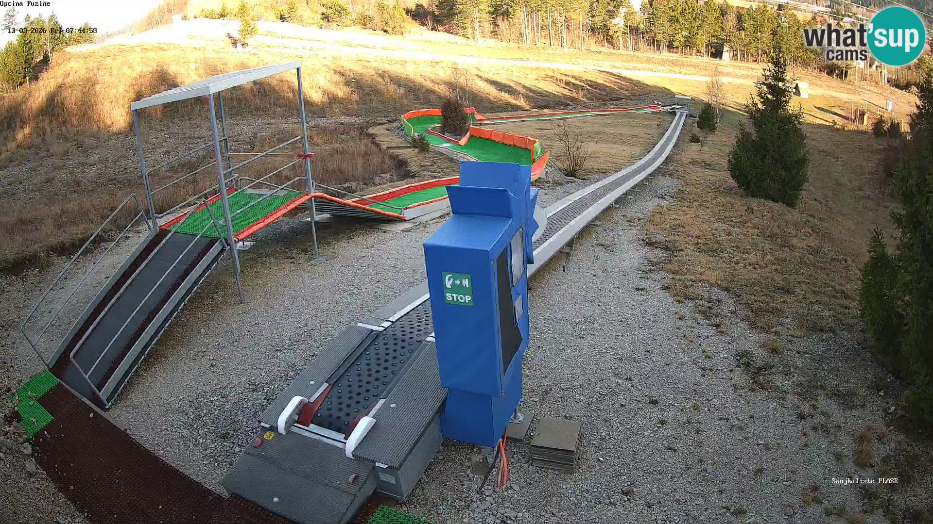 Live webcam Fužine toboggan run – Croatia