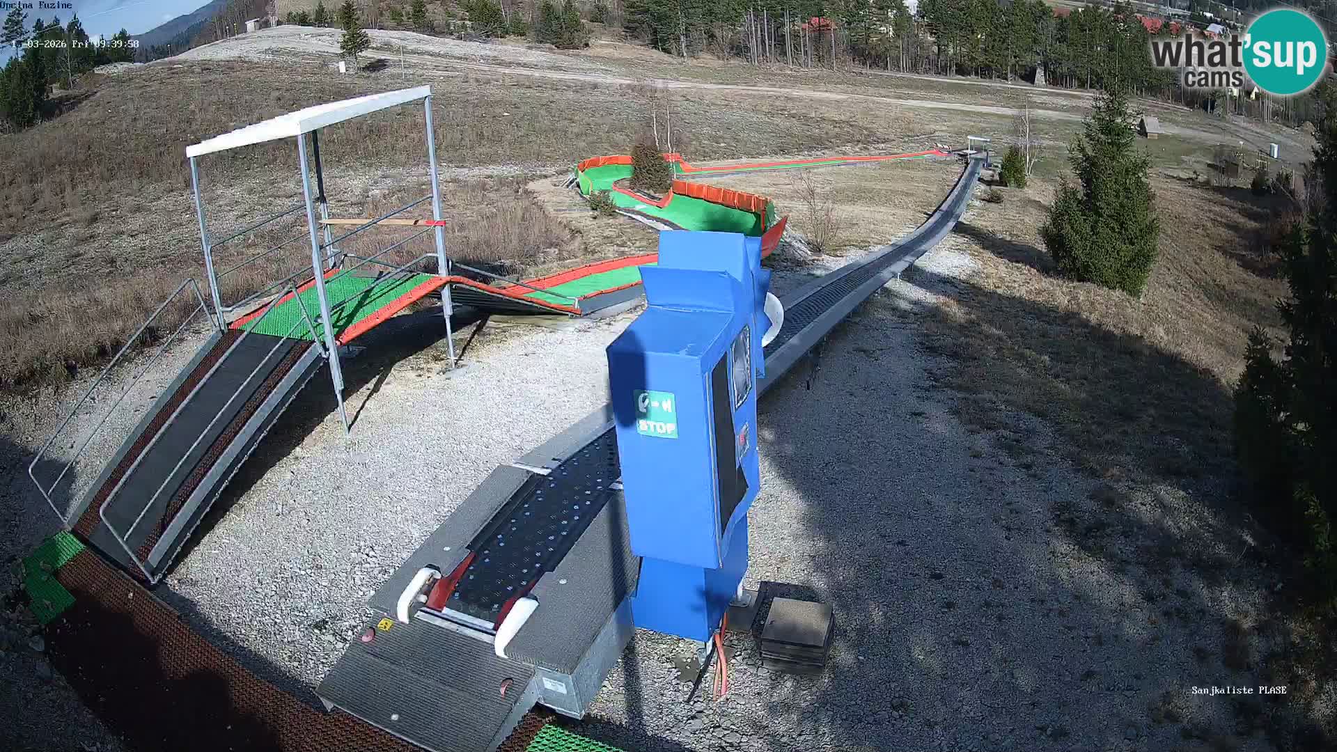 Live webcam Fužine toboggan run – Croatia