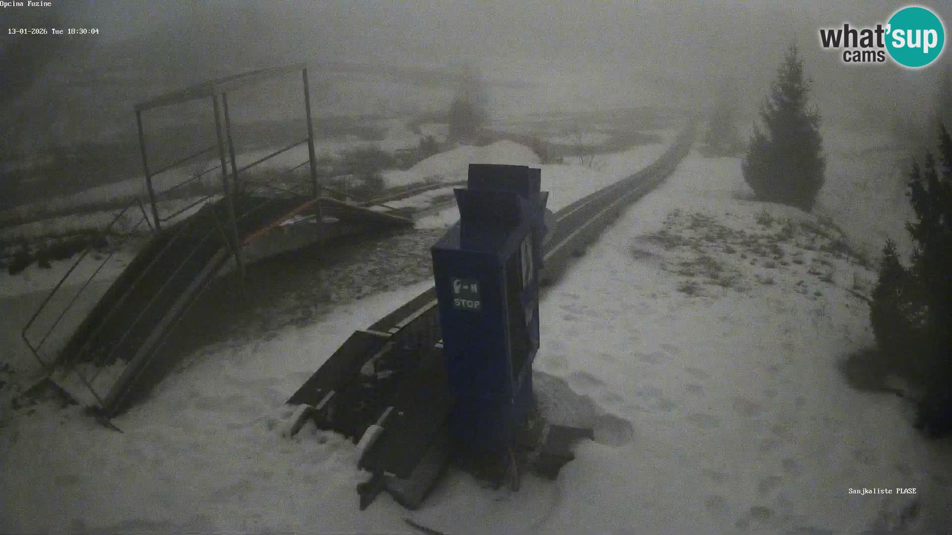 Live webcam Fužine toboggan run – Croatia