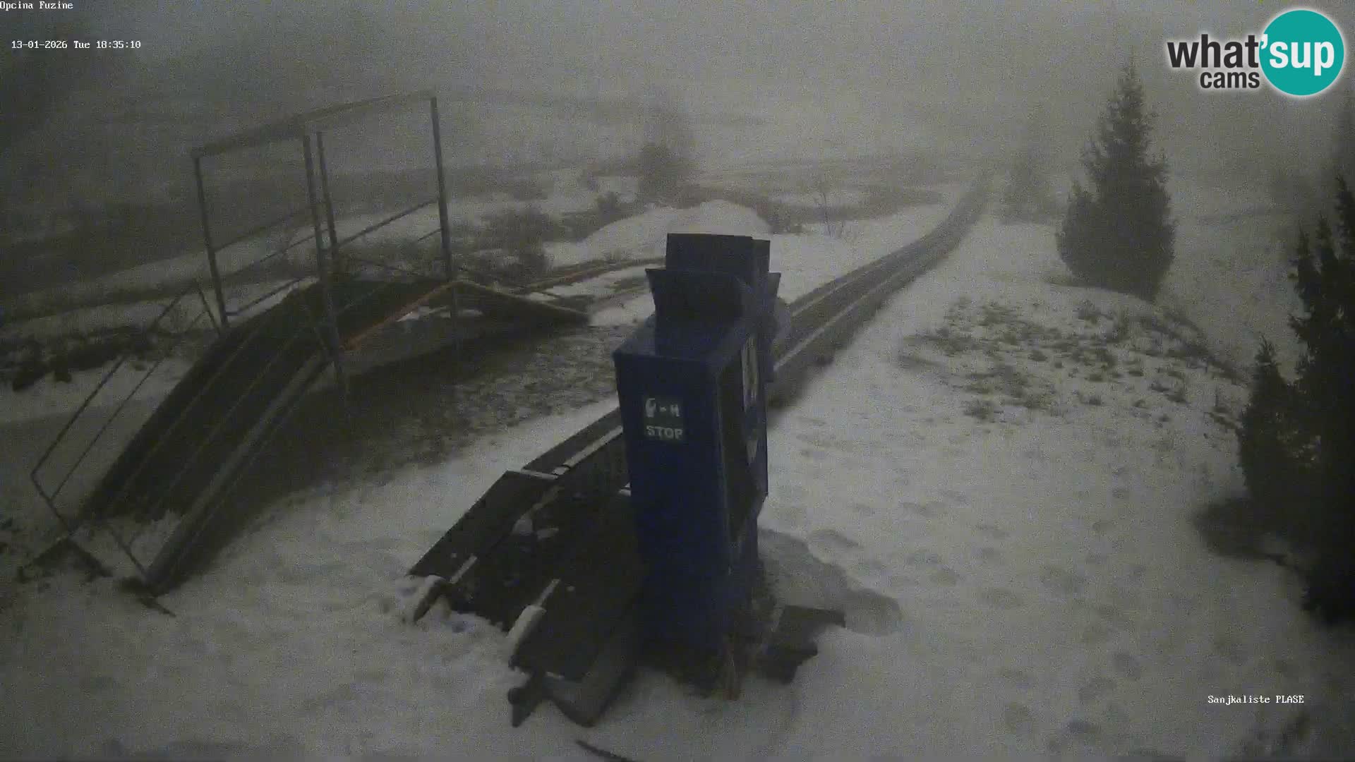 Webcam en direct Piste de luge de Fužine – Croatie