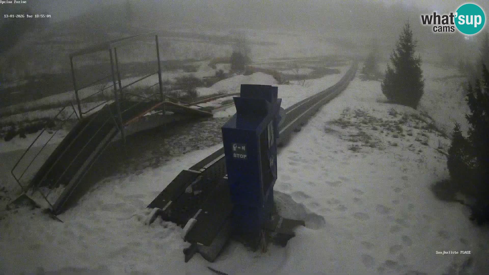 Live webcam Fužine toboggan run – Croatia