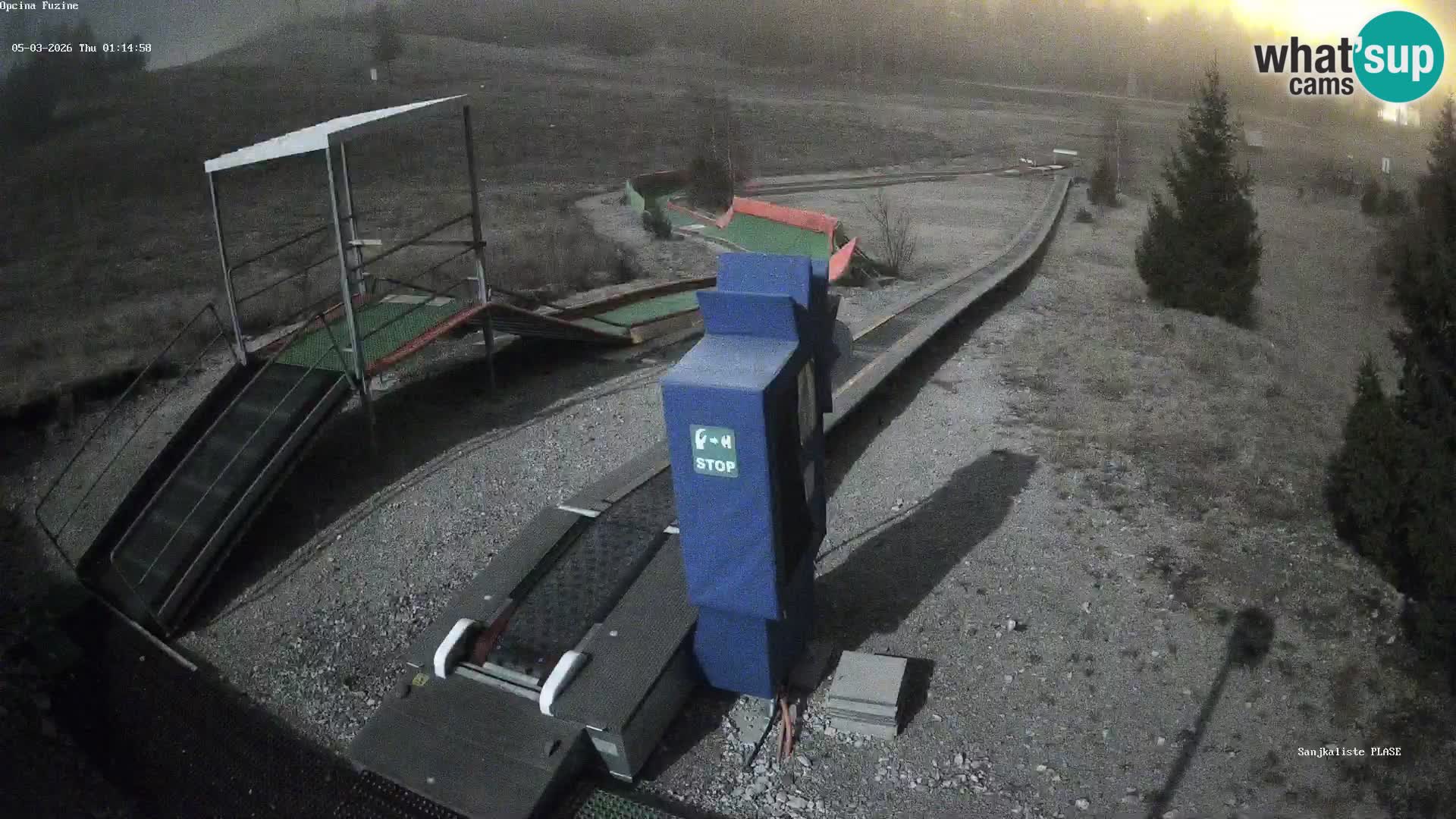 Webcam en vivo Pista de trineo Fužine – Croacia