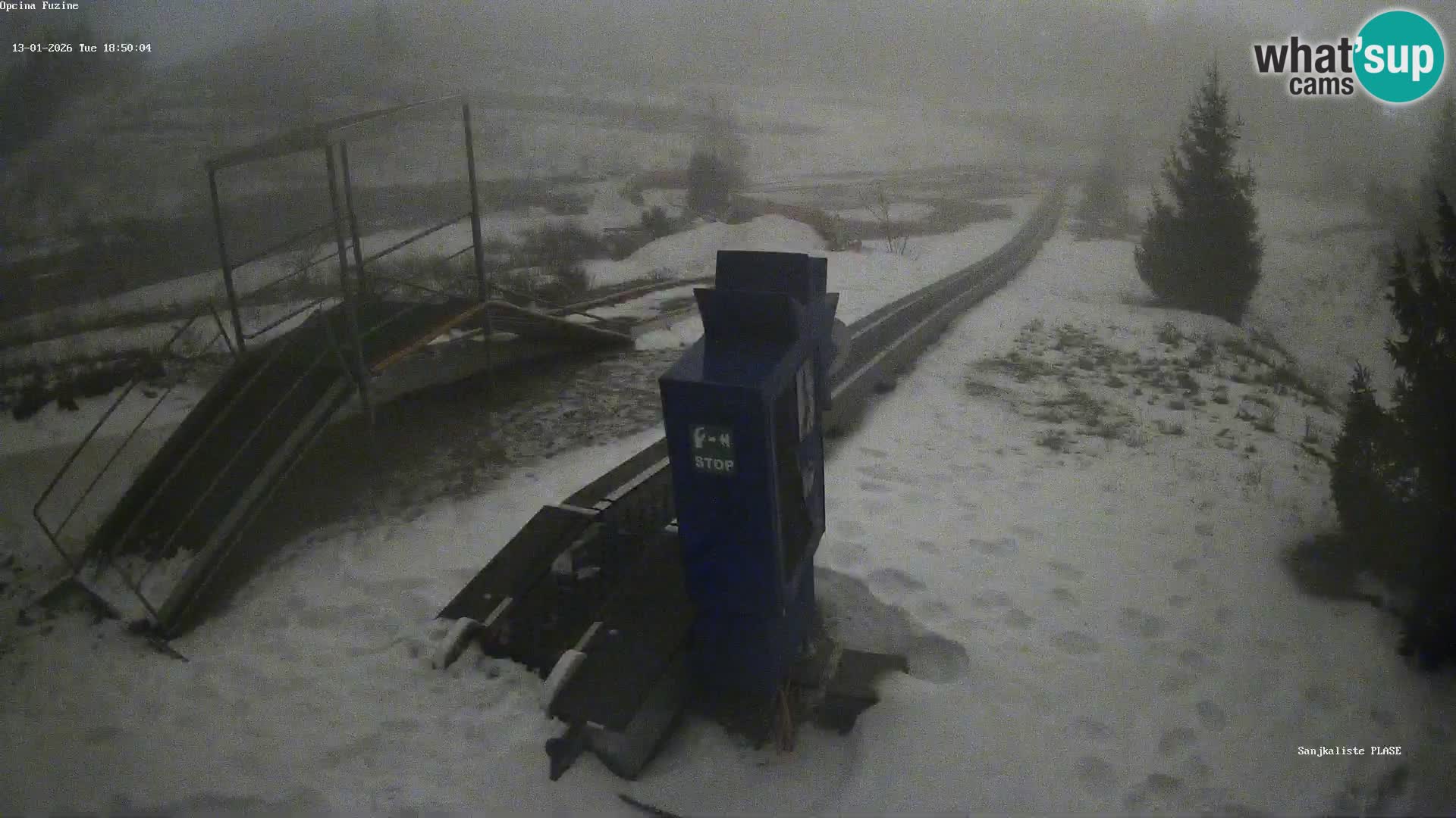 Live webcam Fužine toboggan run – Croatia