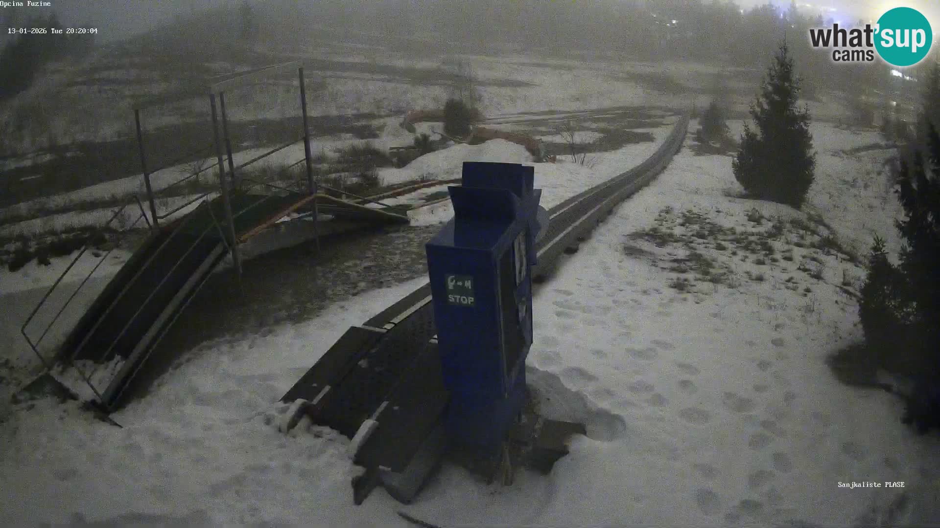 Live webcam Pista da slittino Fužine – Croazia