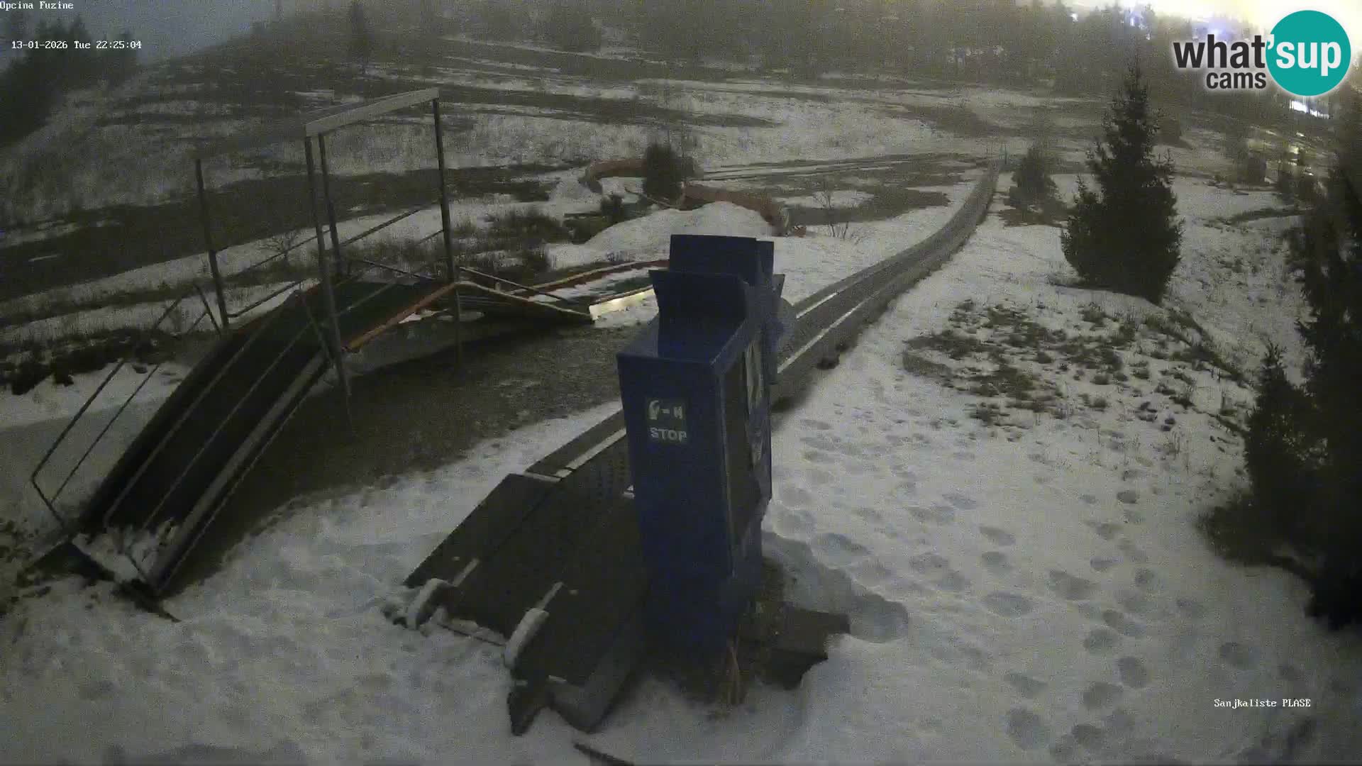 Webcam en vivo Pista de trineo Fužine – Croacia