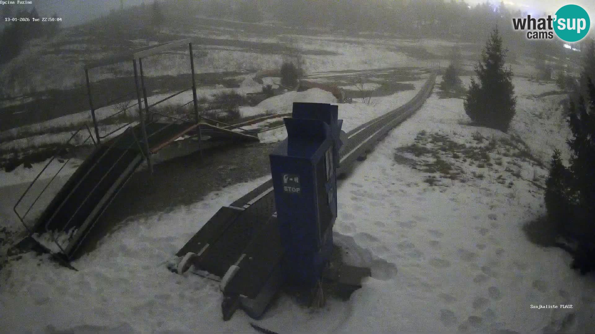 Live webcam Pista da slittino Fužine – Croazia