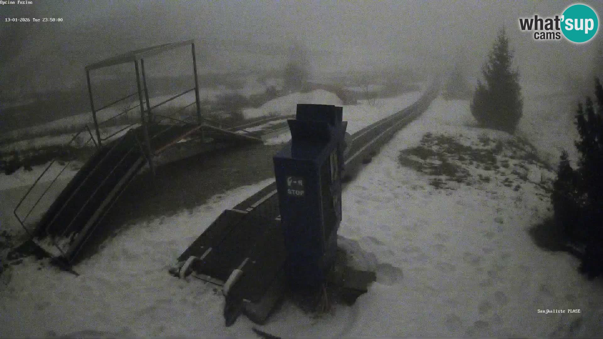 Live webcam Fužine toboggan run – Croatia