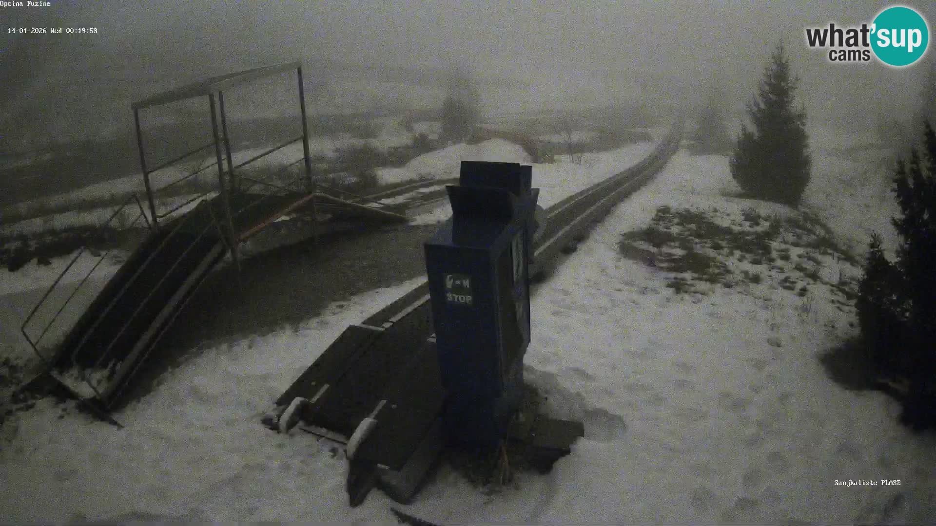 Webcam en direct Piste de luge de Fužine – Croatie