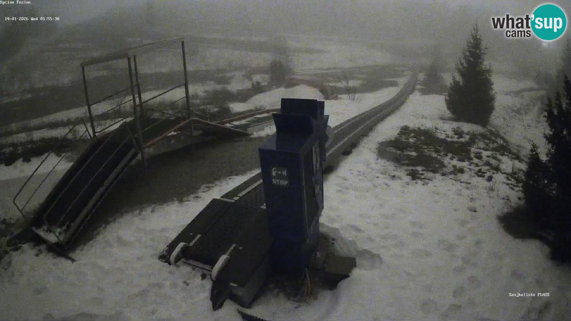 Live webcam Fužine toboggan run – Croatia