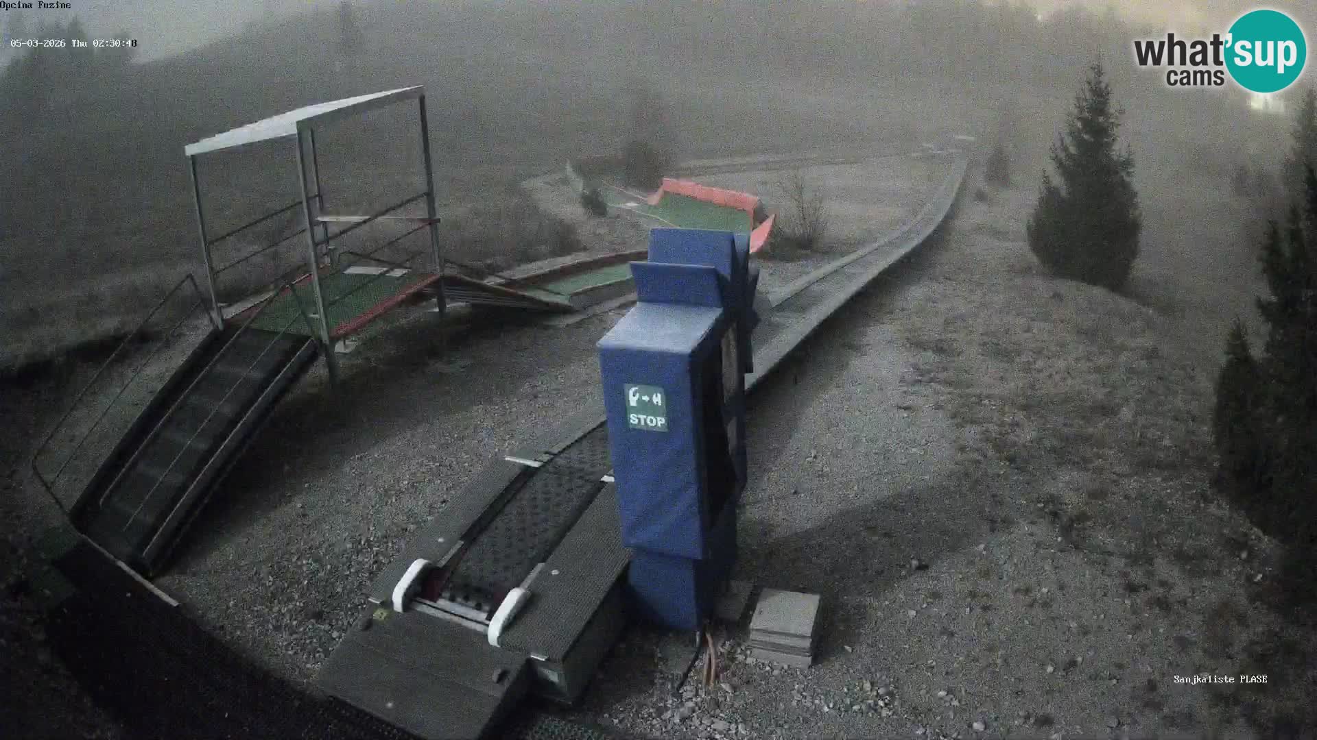 Spletna kamera v živo Sankališče Fužine – Hrvaška