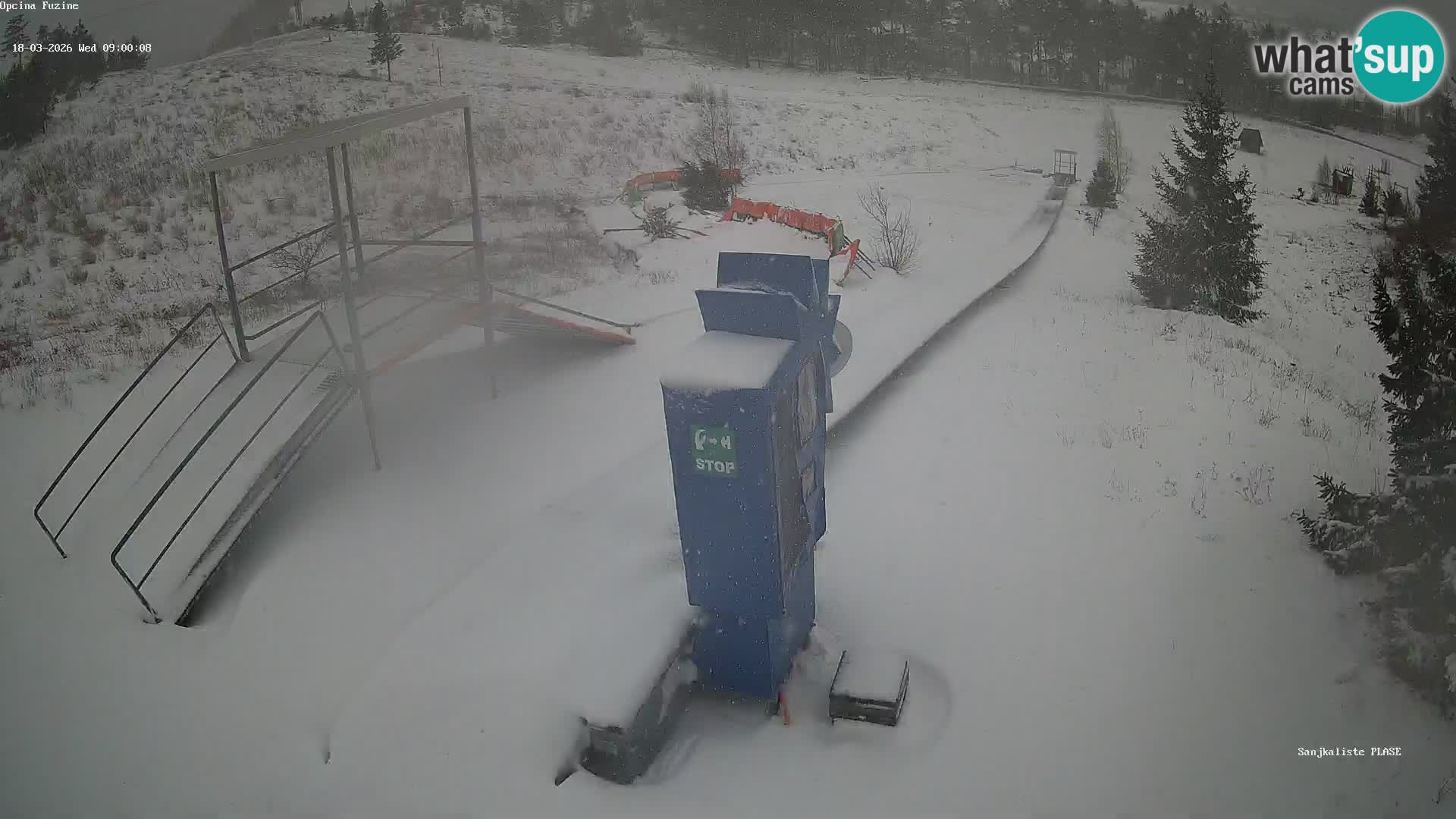 Webcam en direct Piste de luge de Fužine – Croatie