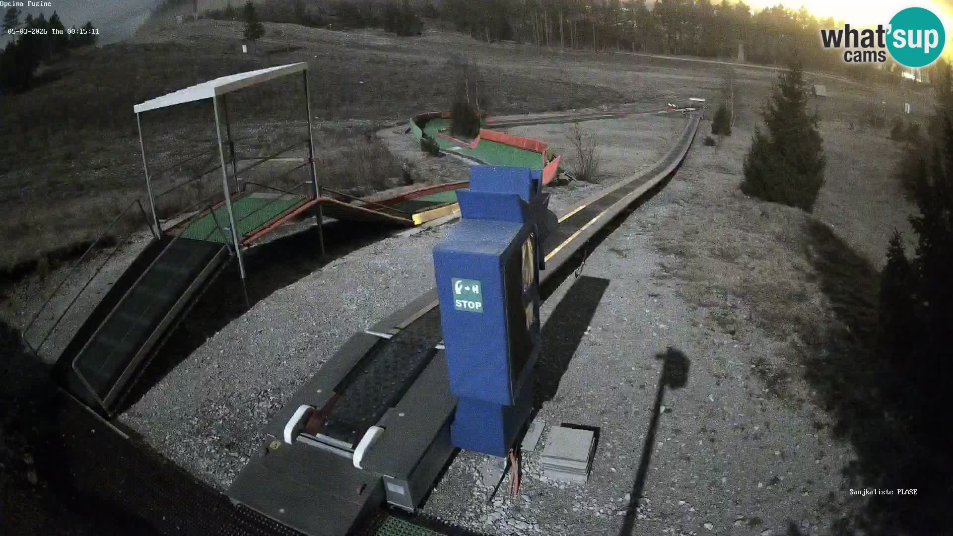 Live webcam Fužine toboggan run – Croatia