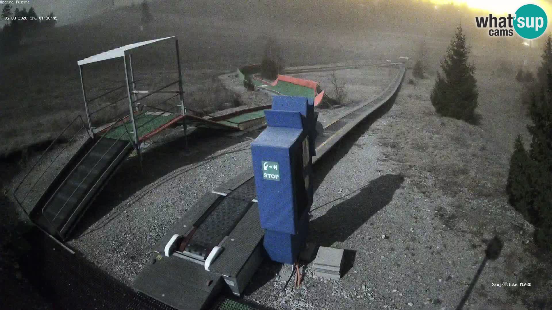 Live webcam Fužine toboggan run – Croatia