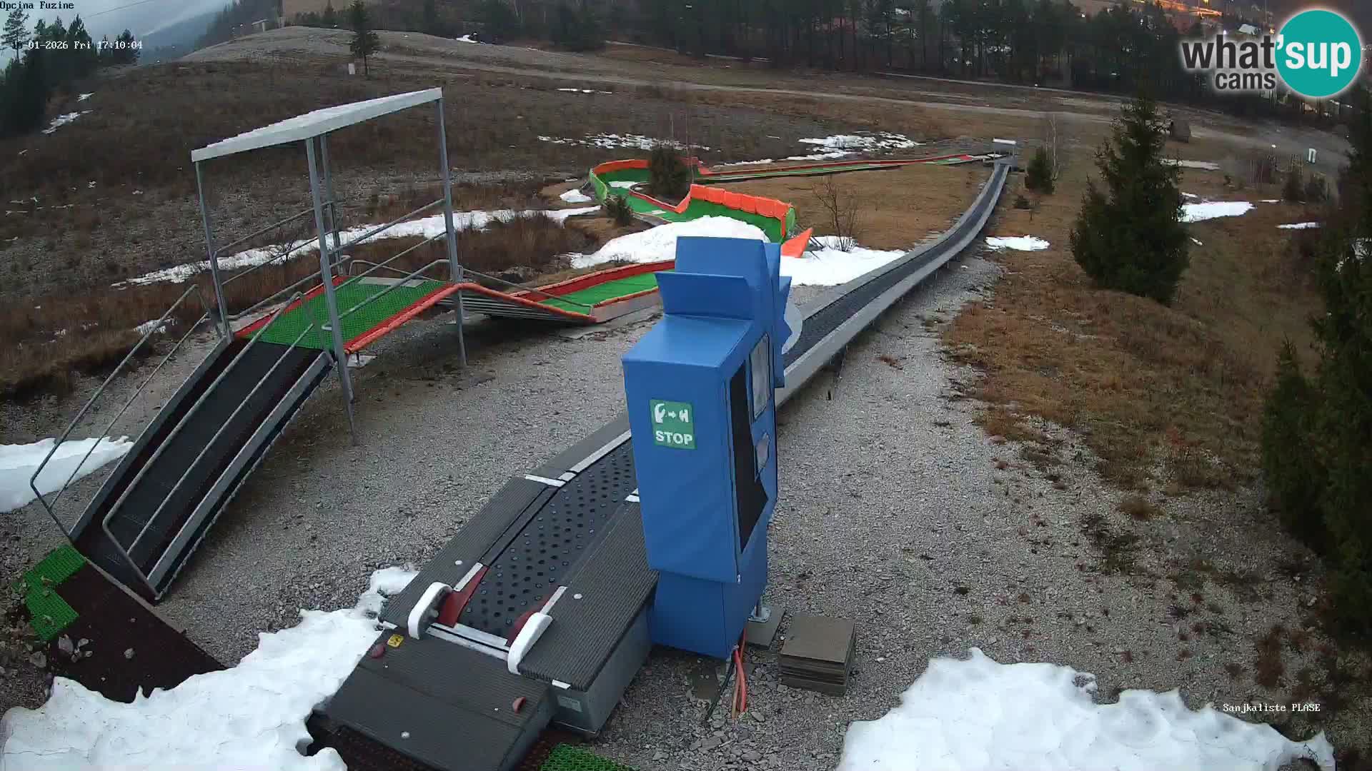 Spletna kamera v živo Sankališče Fužine – Hrvaška