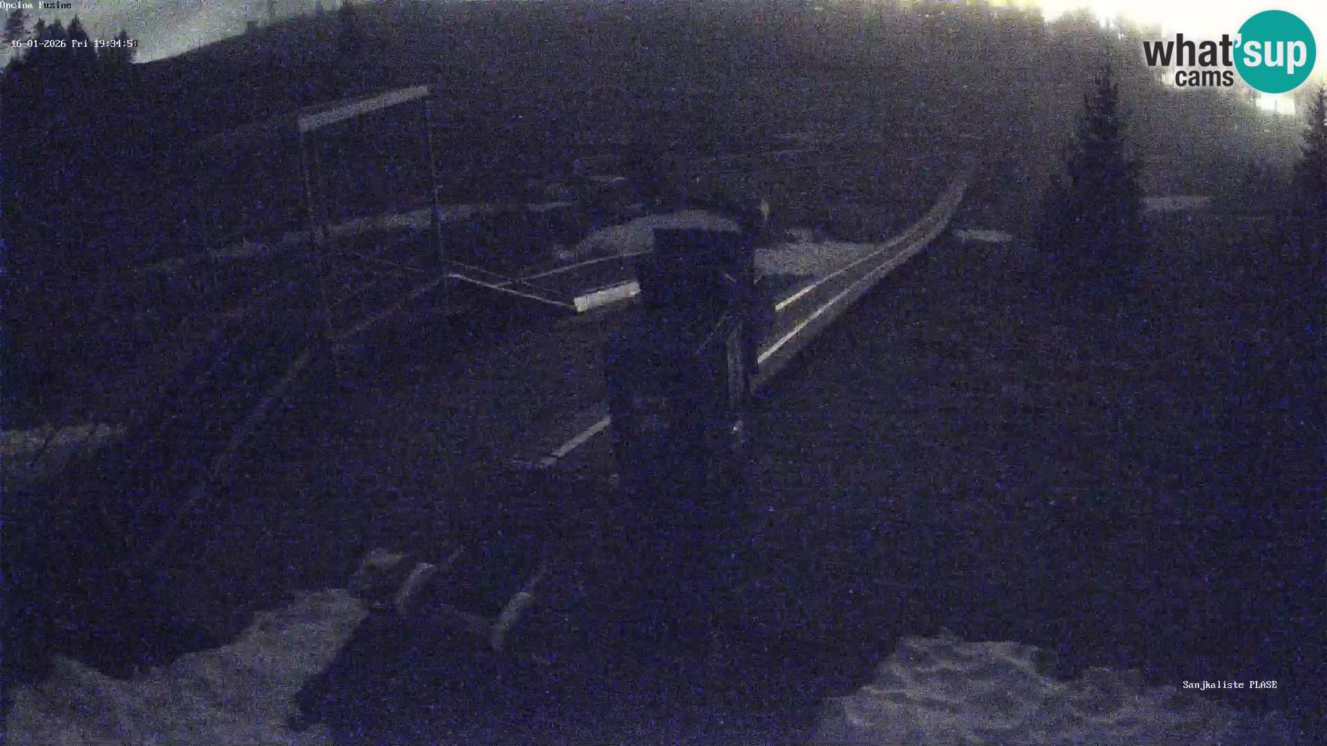 Webcam en direct Piste de luge de Fužine – Croatie