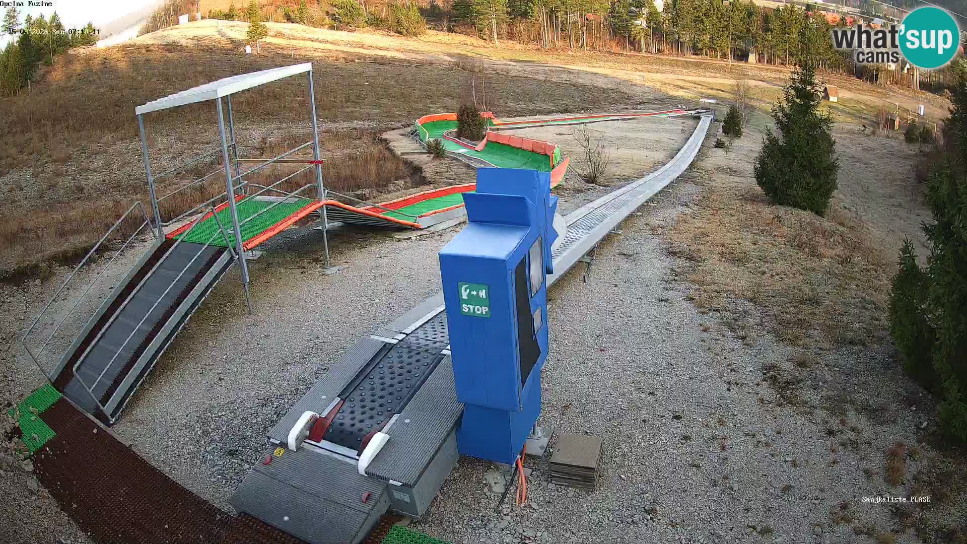 Live webcam Pista da slittino Fužine – Croazia