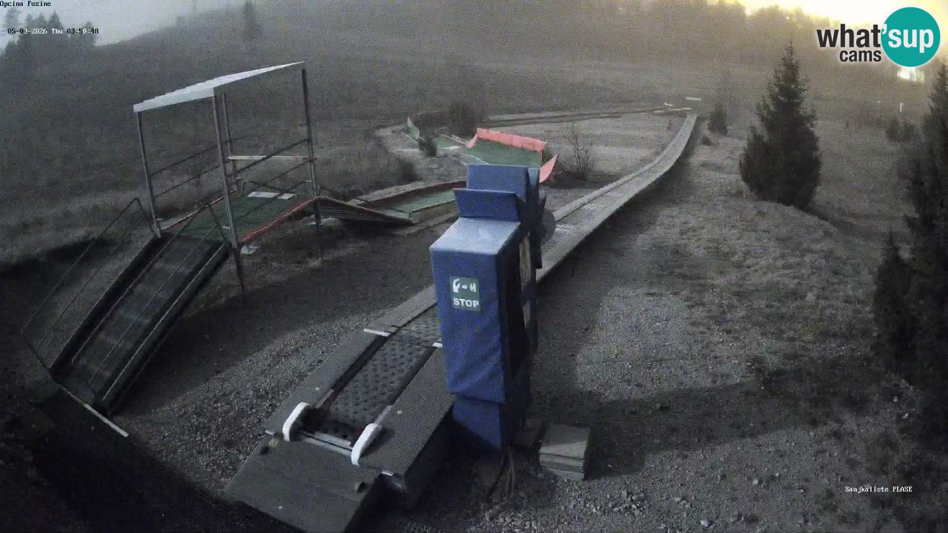 Spletna kamera v živo Sankališče Fužine – Hrvaška