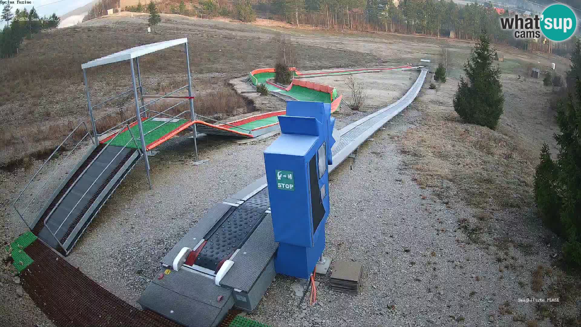 Webcam en direct Piste de luge de Fužine – Croatie