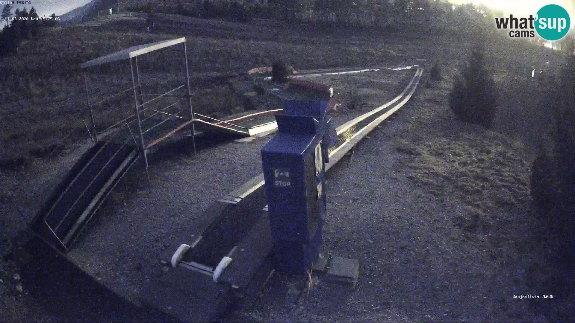 Live webcam Pista da slittino Fužine – Croazia