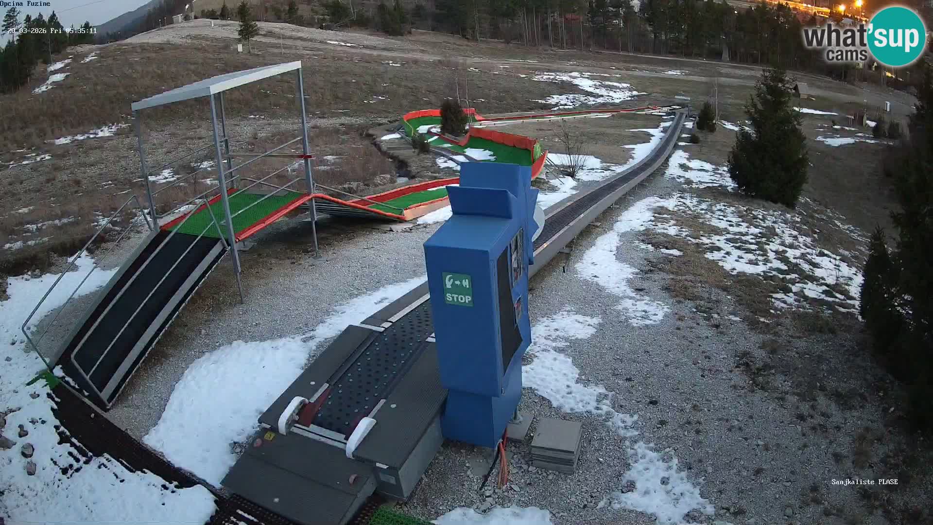 Live webcam Fužine toboggan run – Croatia