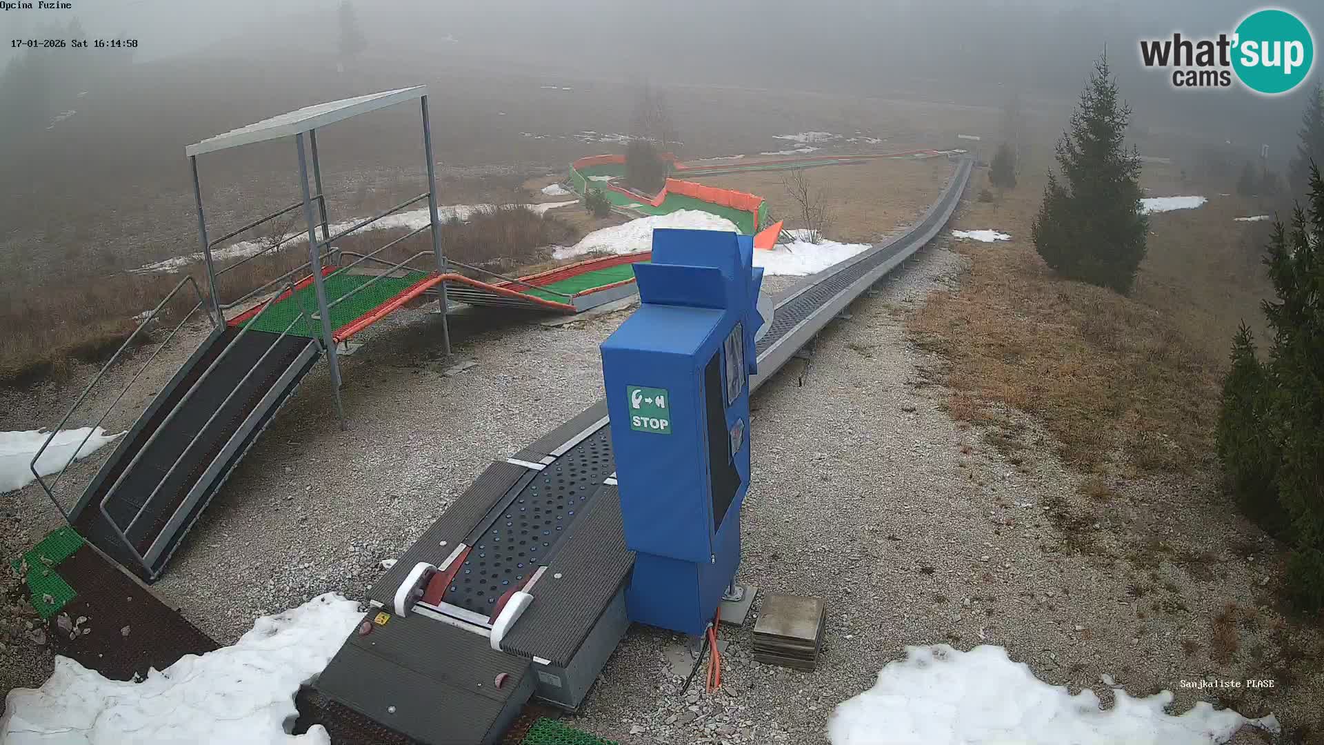 Live webcam Fužine toboggan run – Croatia
