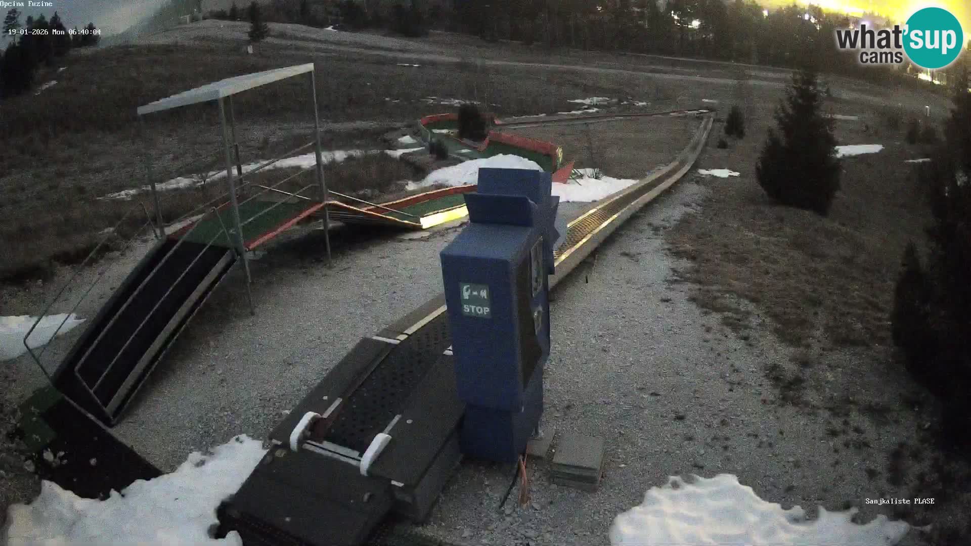 Live webcam Pista da slittino Fužine – Croazia