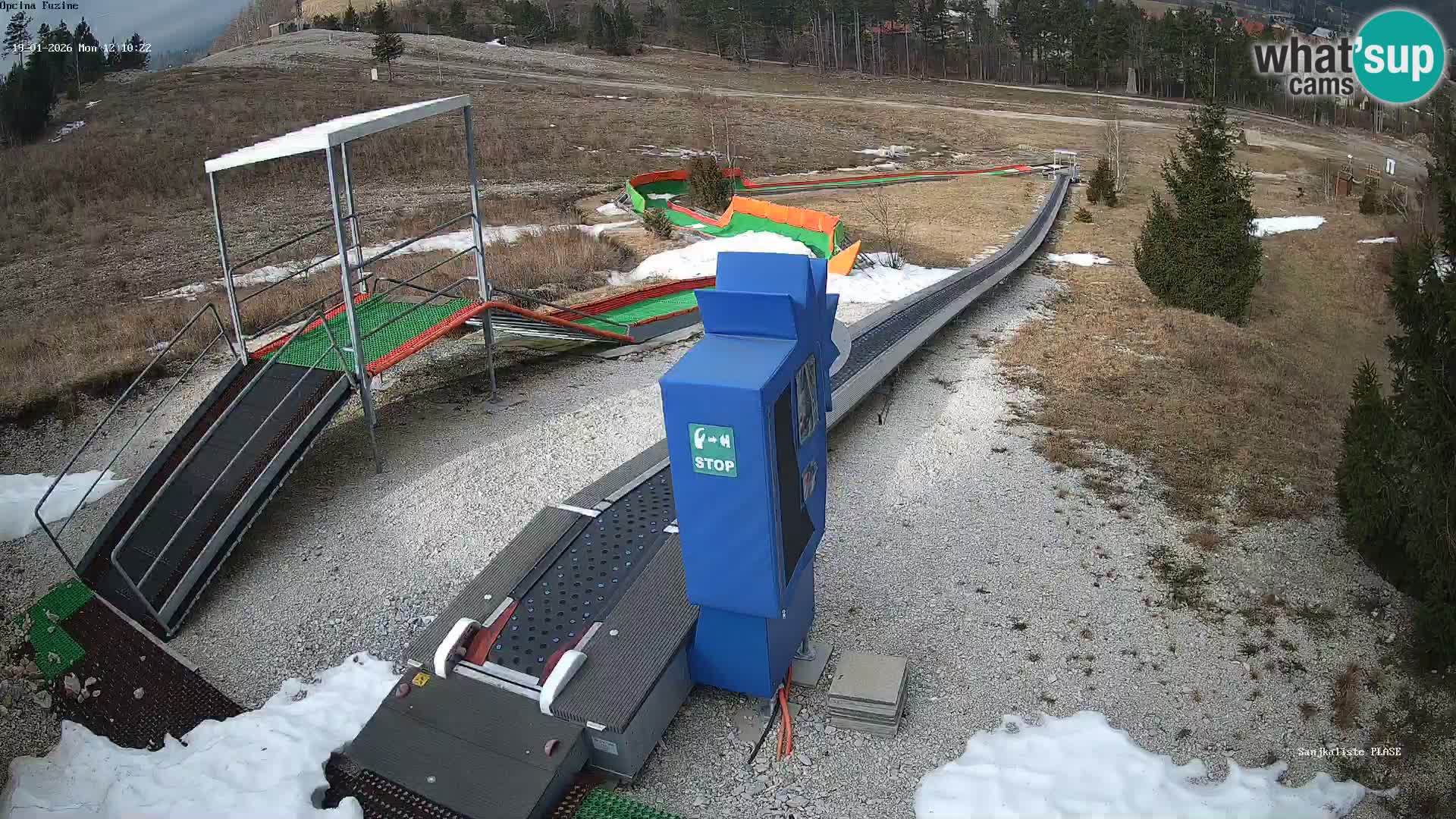 Live webcam Fužine toboggan run – Croatia