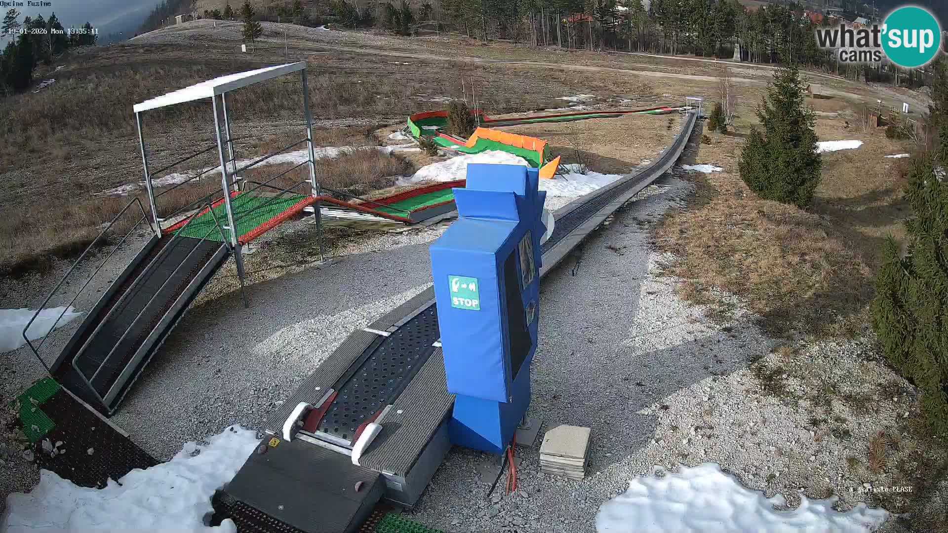 Live webcam Fužine toboggan run – Croatia