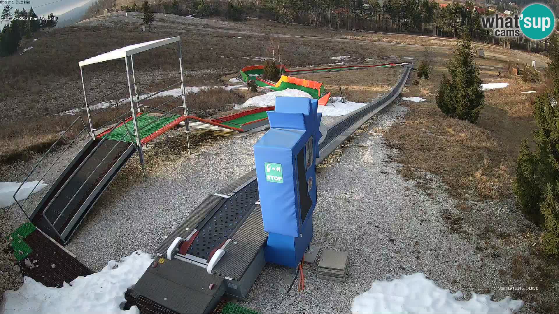 Live webcam Fužine toboggan run – Croatia