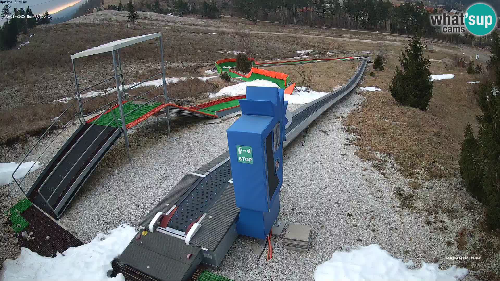 Live webcam Fužine toboggan run – Croatia