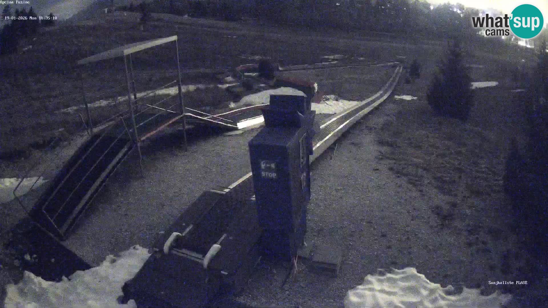 Live webcam Fužine toboggan run – Croatia