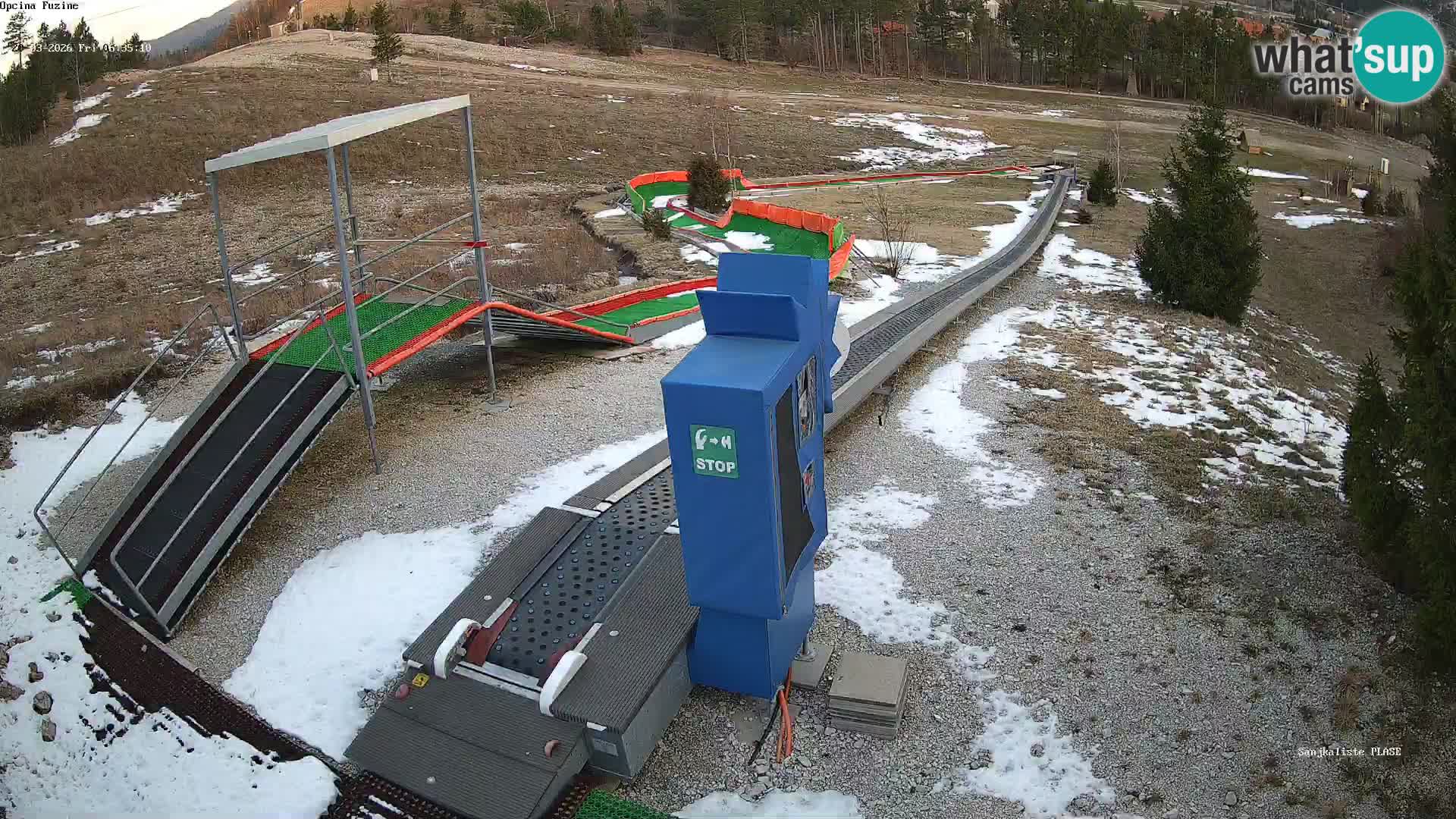 Live webcam Fužine toboggan run – Croatia