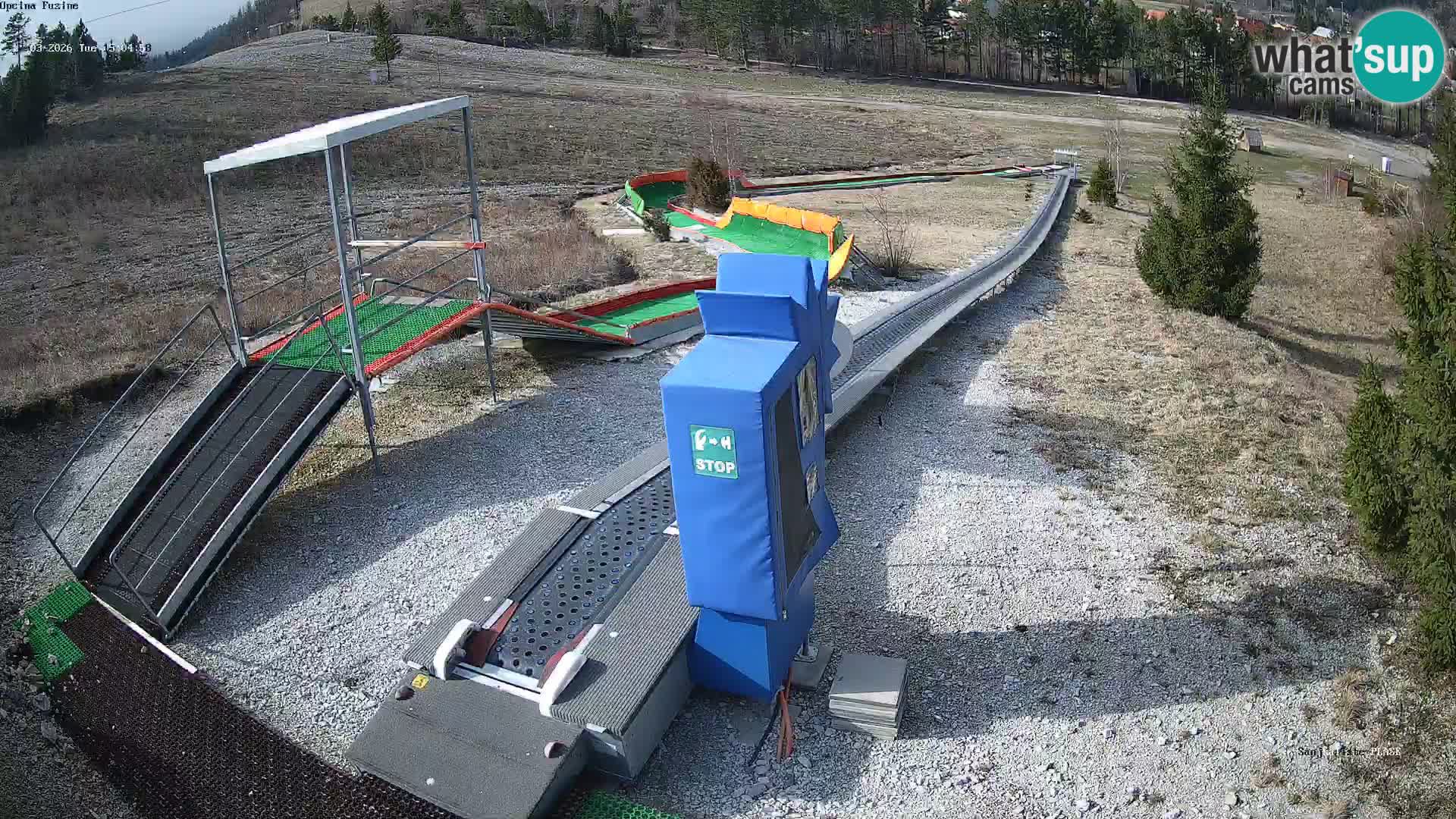 Live webcam Fužine toboggan run – Croatia