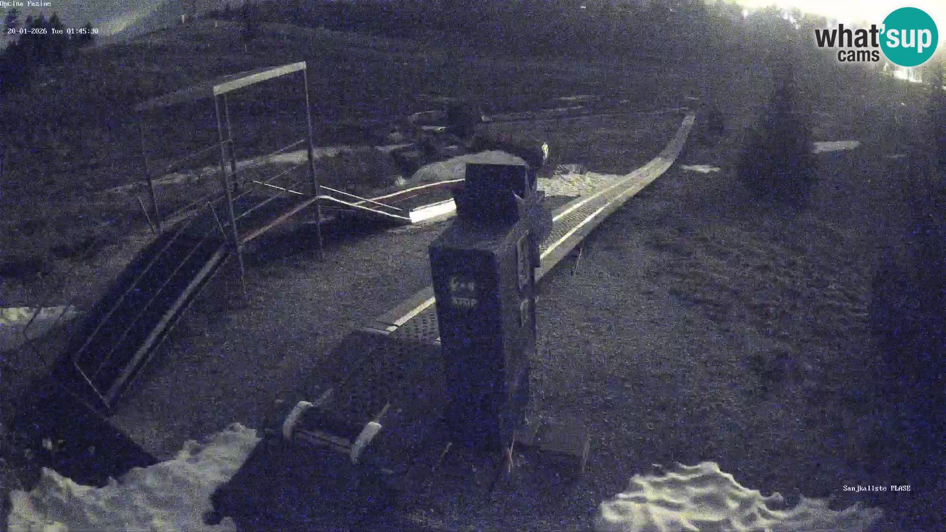 Webcam en vivo Pista de trineo Fužine – Croacia