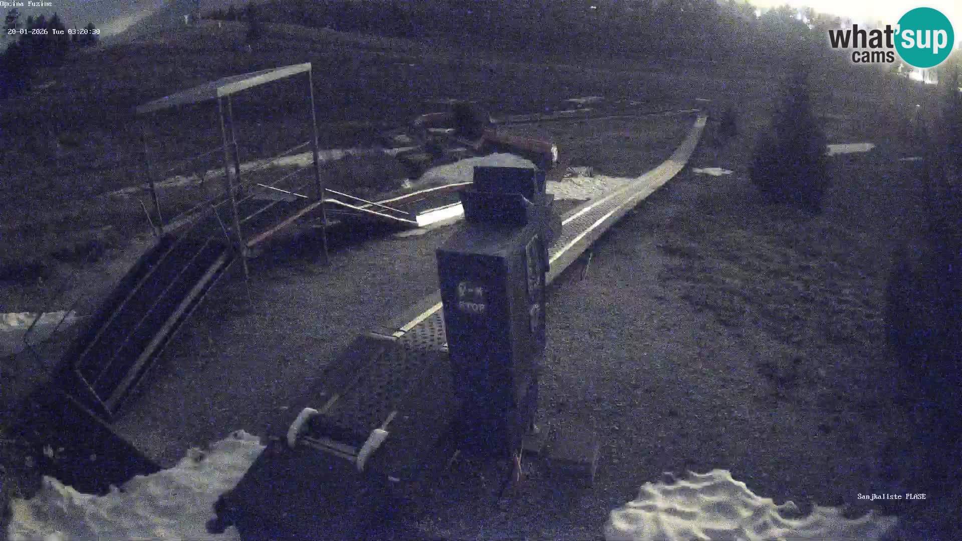 Webcam en vivo Pista de trineo Fužine – Croacia