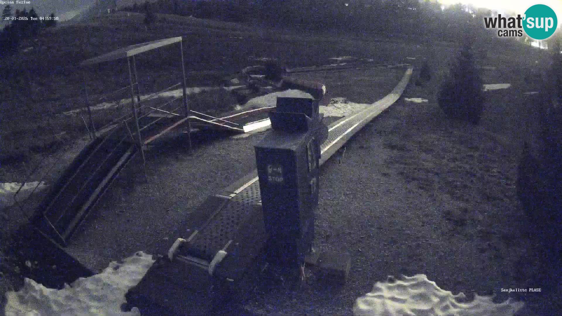 Webcam en vivo Pista de trineo Fužine – Croacia