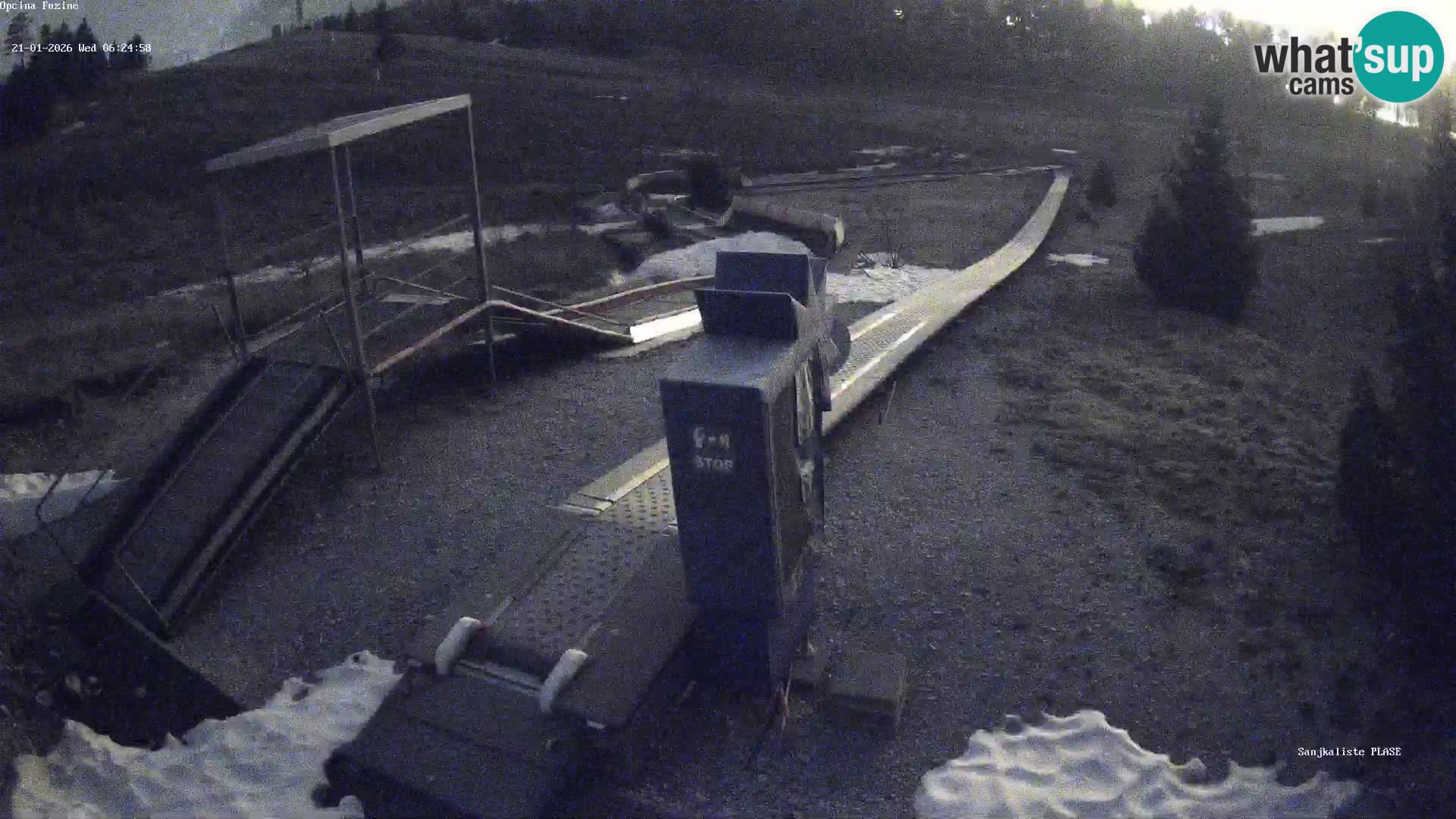 Spletna kamera v živo Sankališče Fužine – Hrvaška