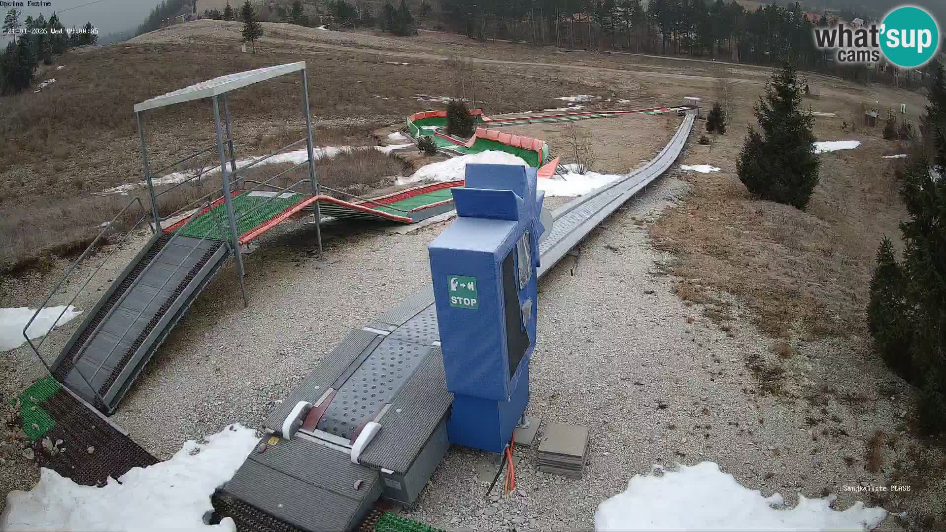 Live webcam Fužine toboggan run – Croatia