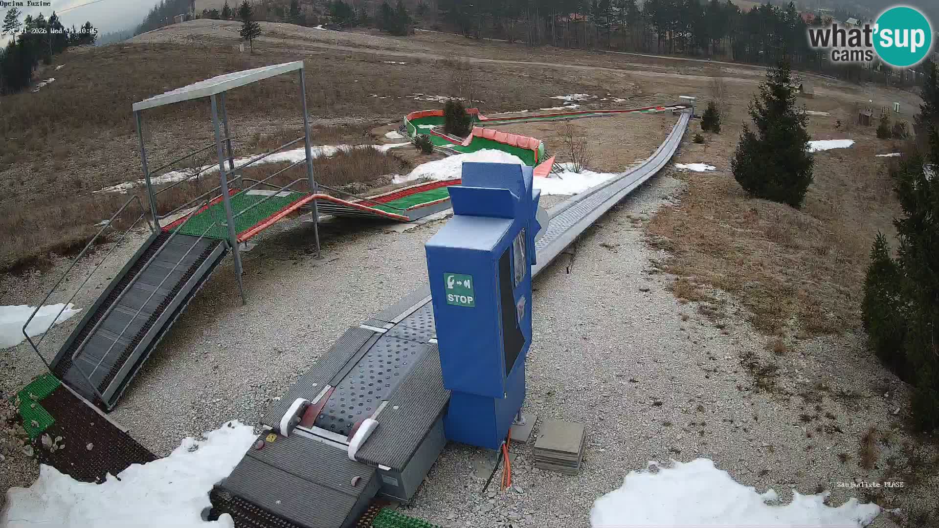 Webcam en vivo Pista de trineo Fužine – Croacia