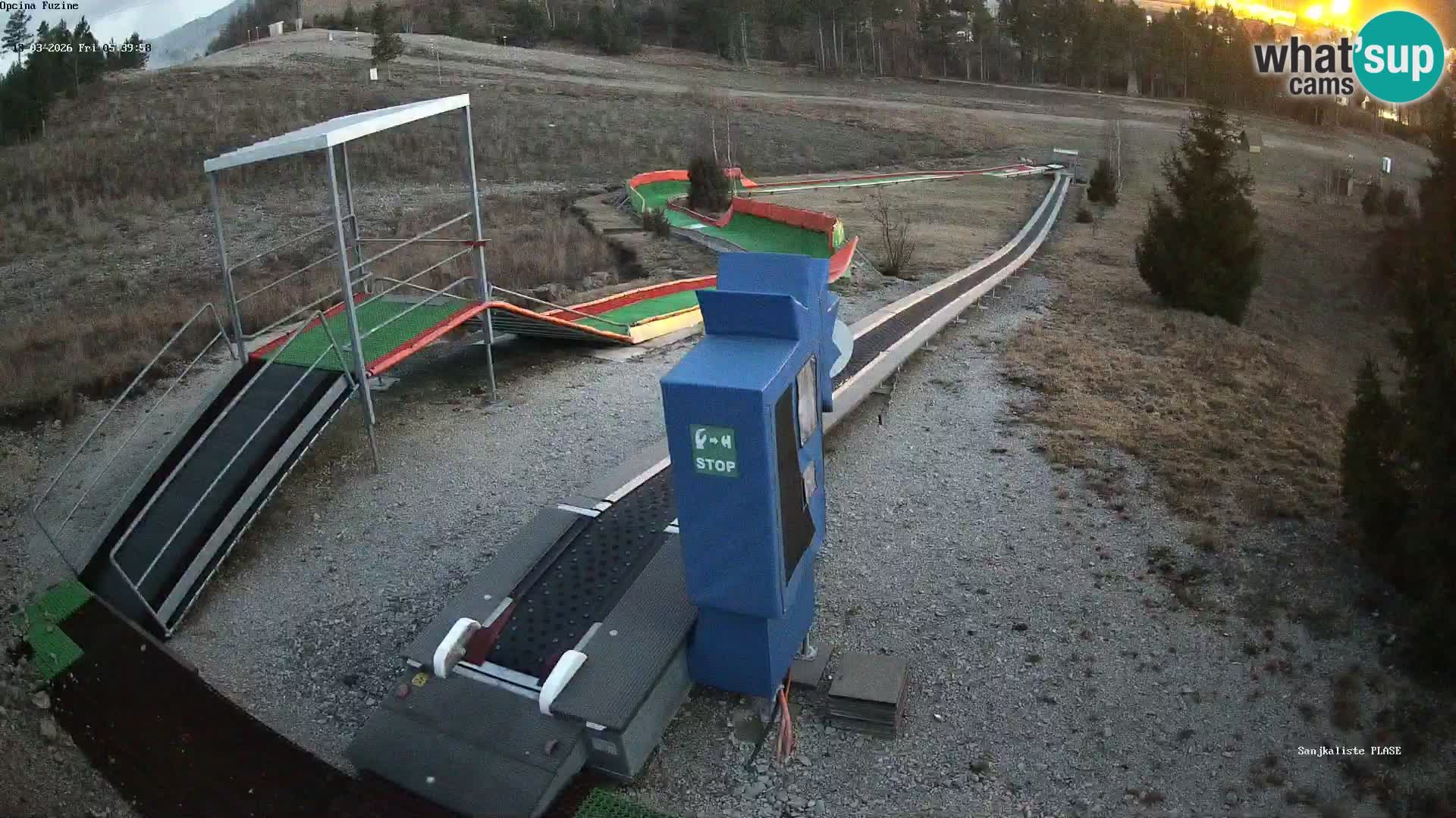 Spletna kamera v živo Sankališče Fužine – Hrvaška