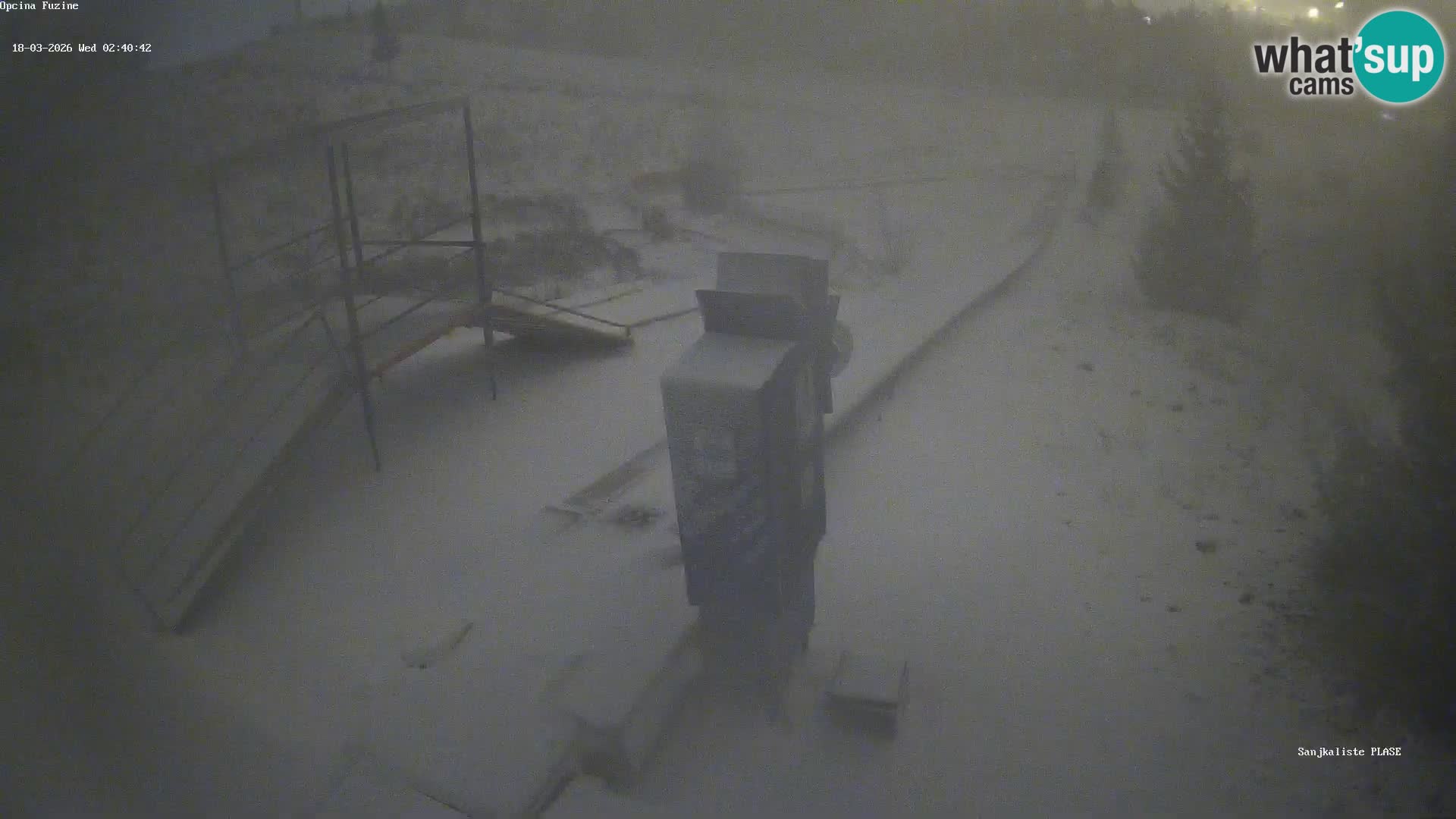 Webcam en vivo Pista de trineo Fužine – Croacia