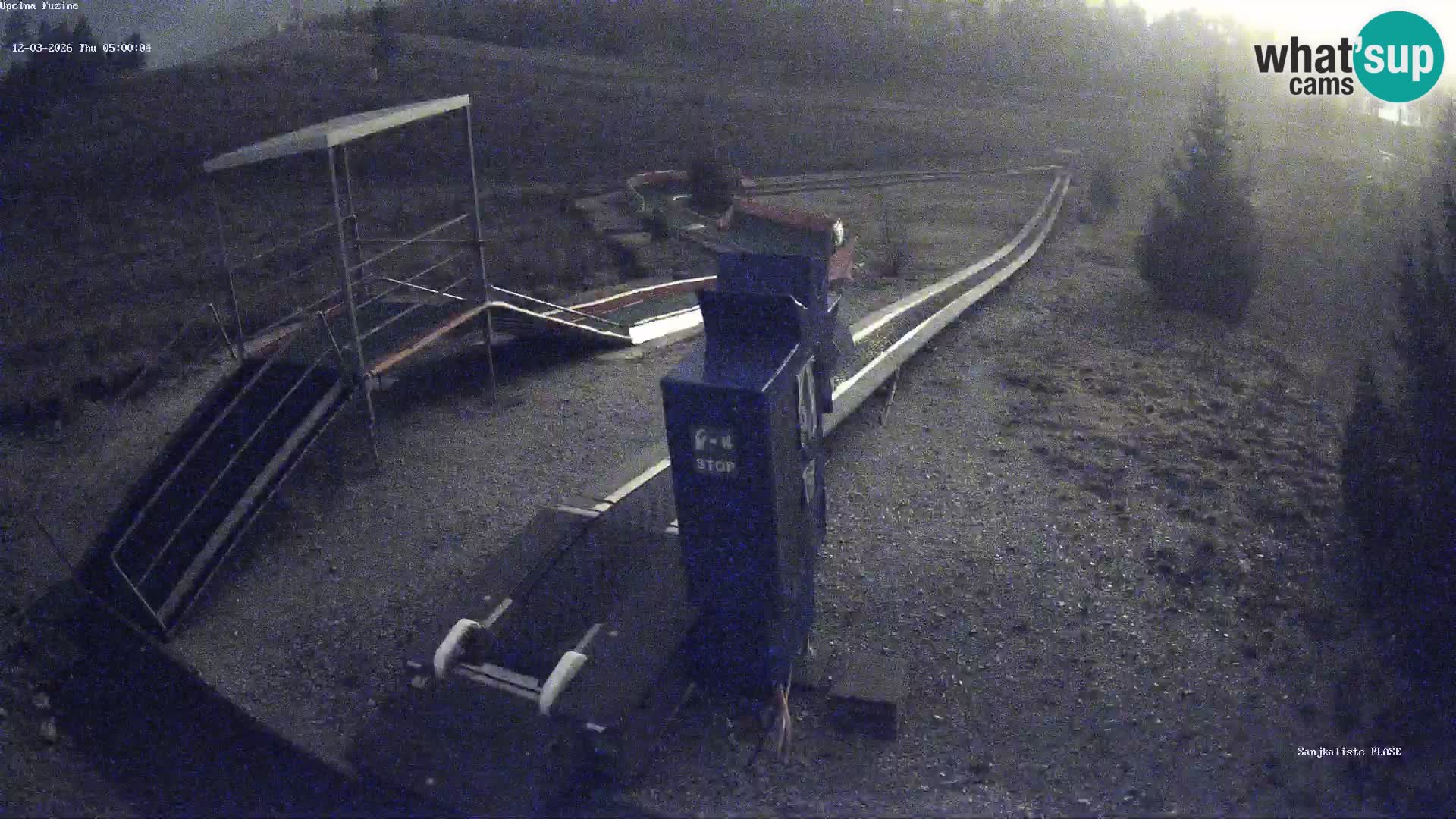 Live webcam Pista da slittino Fužine – Croazia