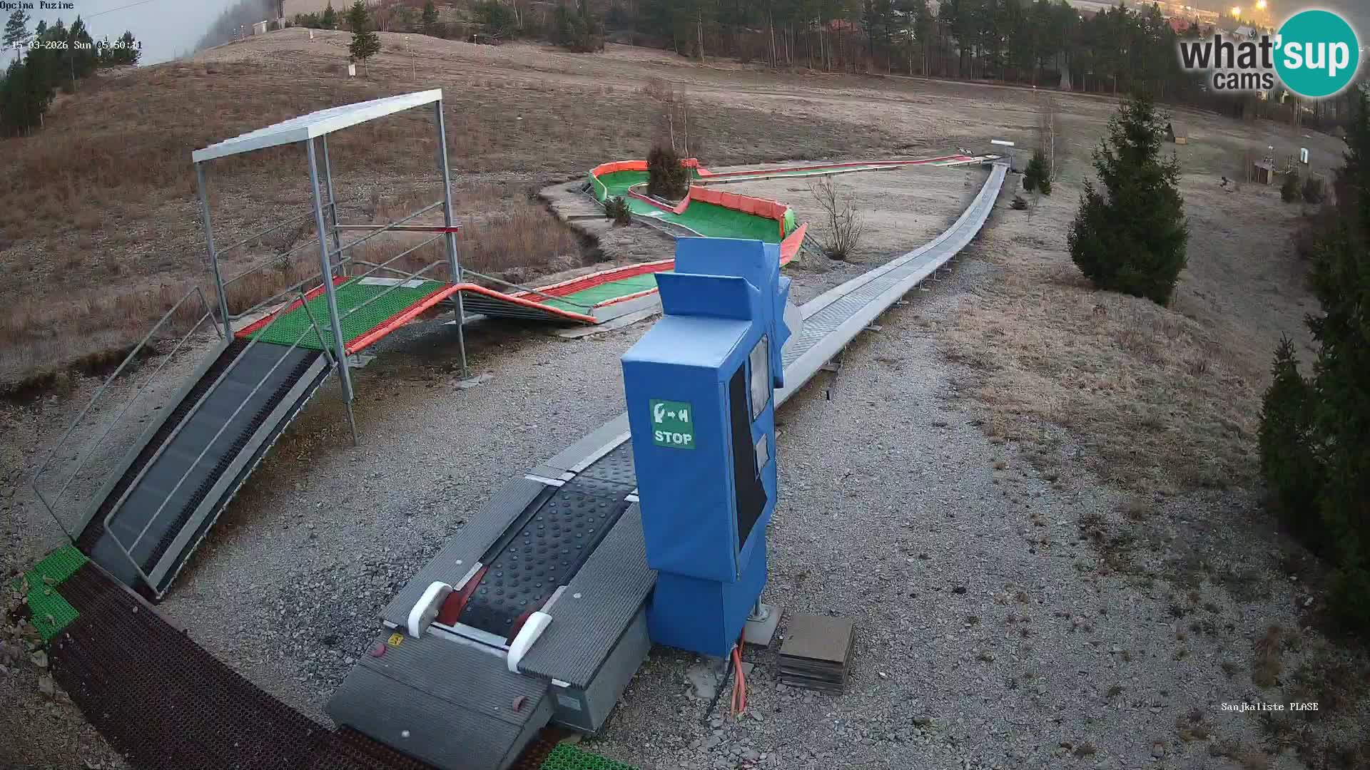 Live webcam Fužine toboggan run – Croatia