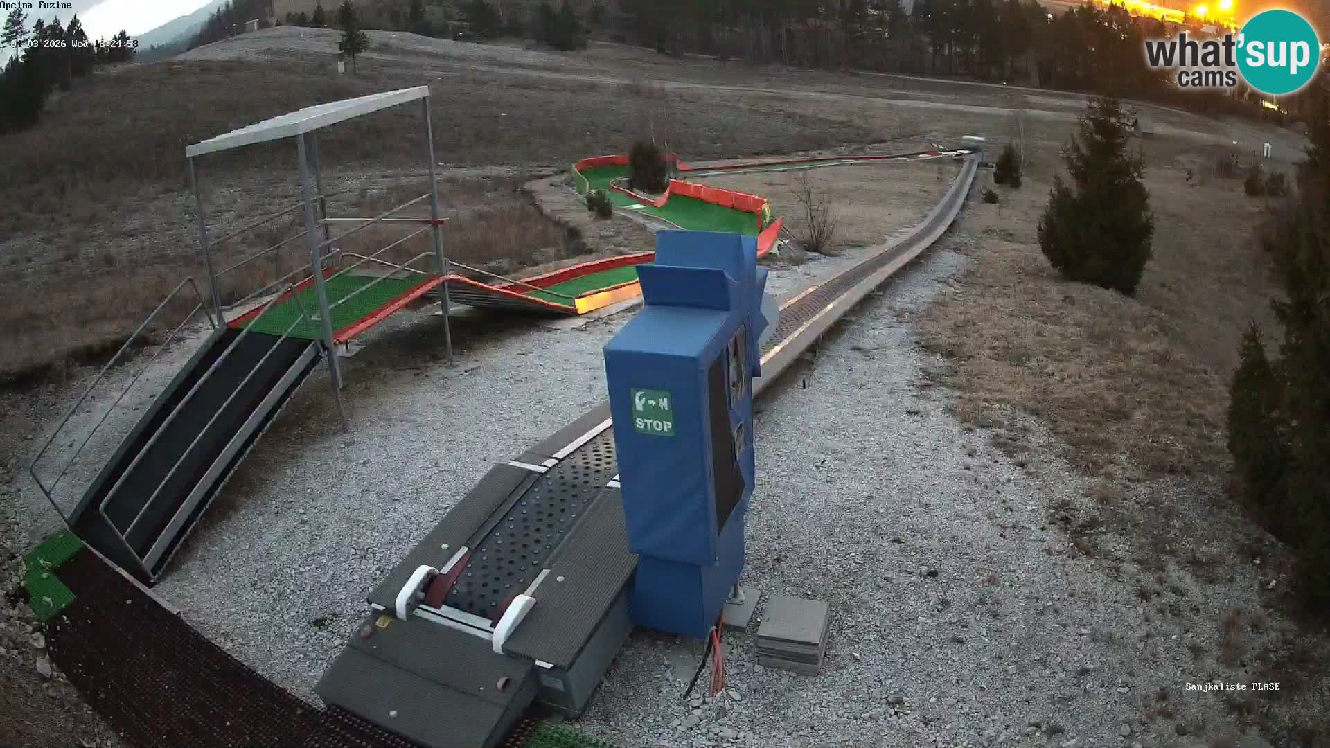 Live webcam Fužine toboggan run – Croatia