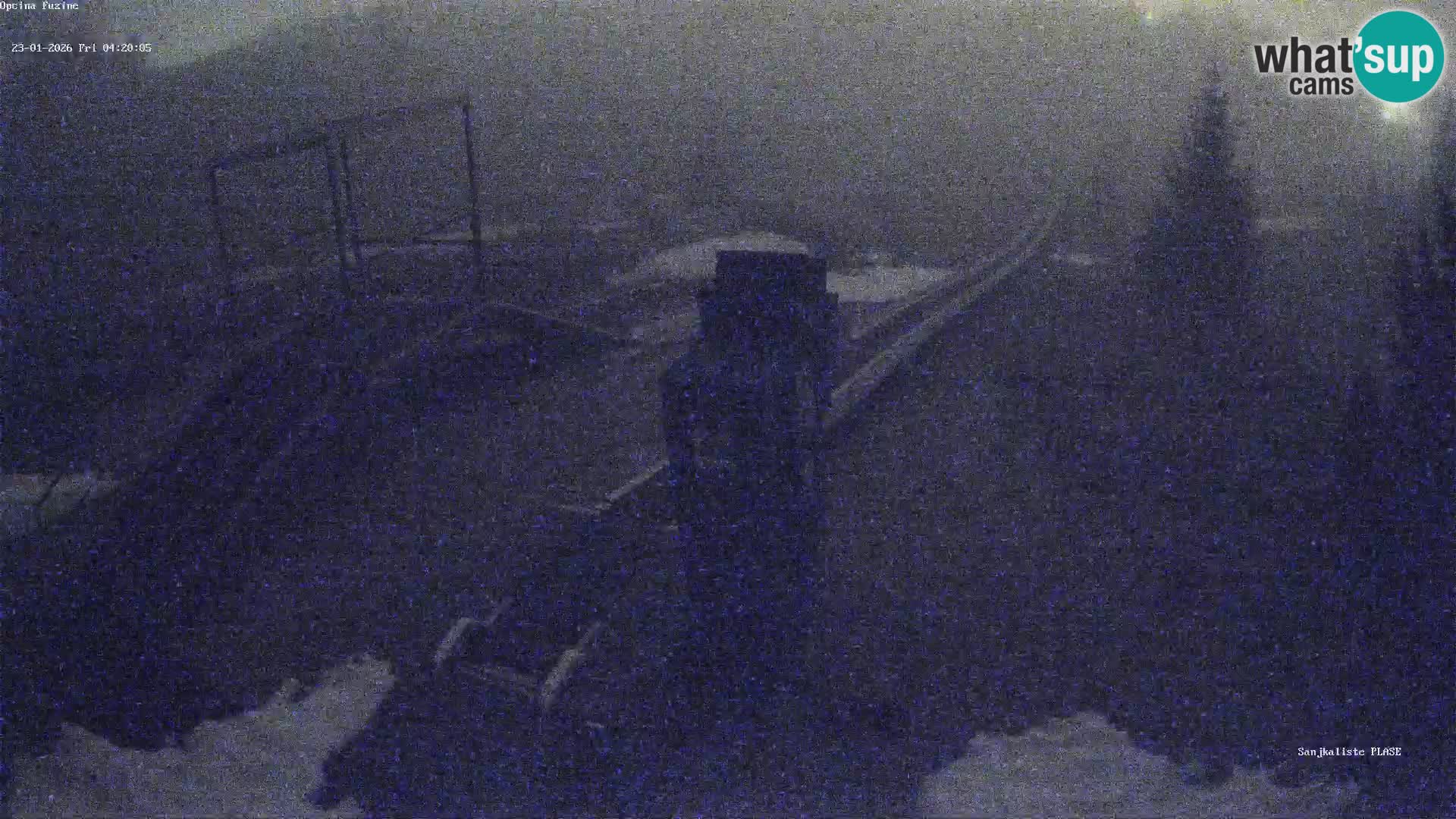 Live webcam Pista da slittino Fužine – Croazia