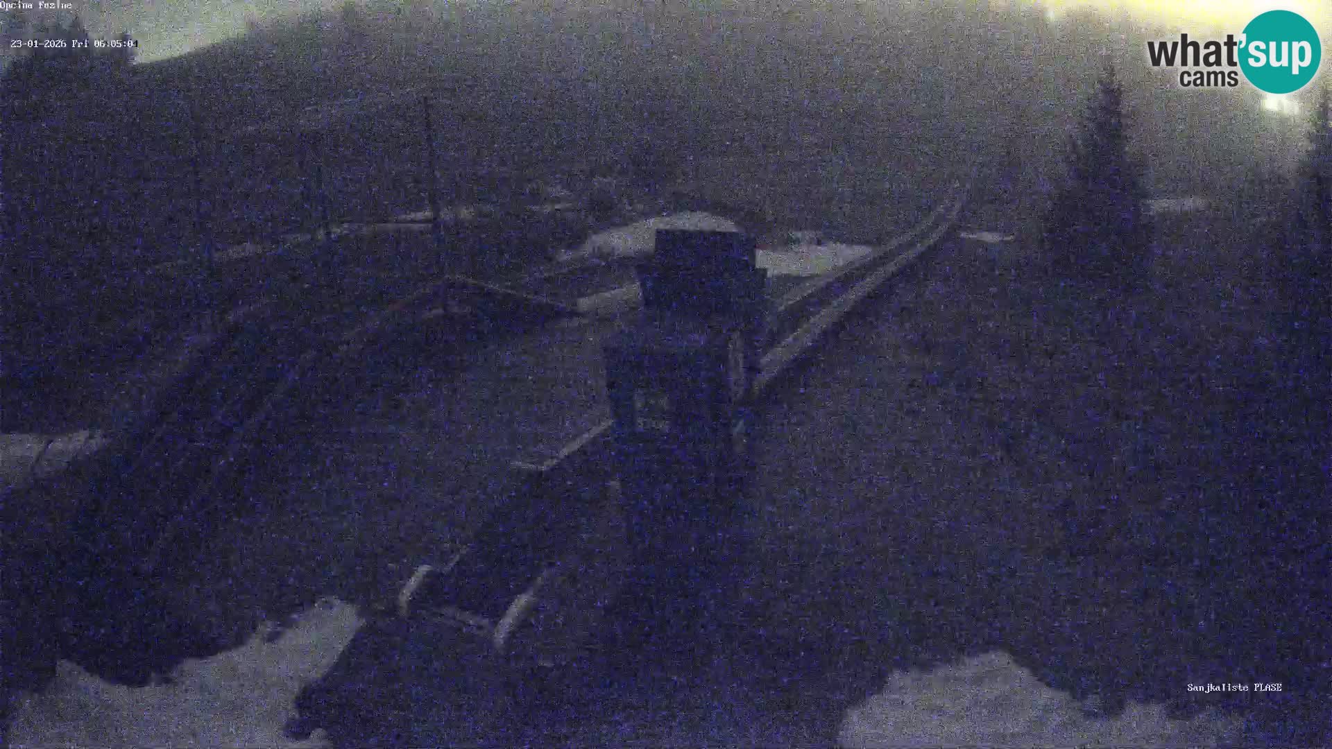 Live webcam Pista da slittino Fužine – Croazia