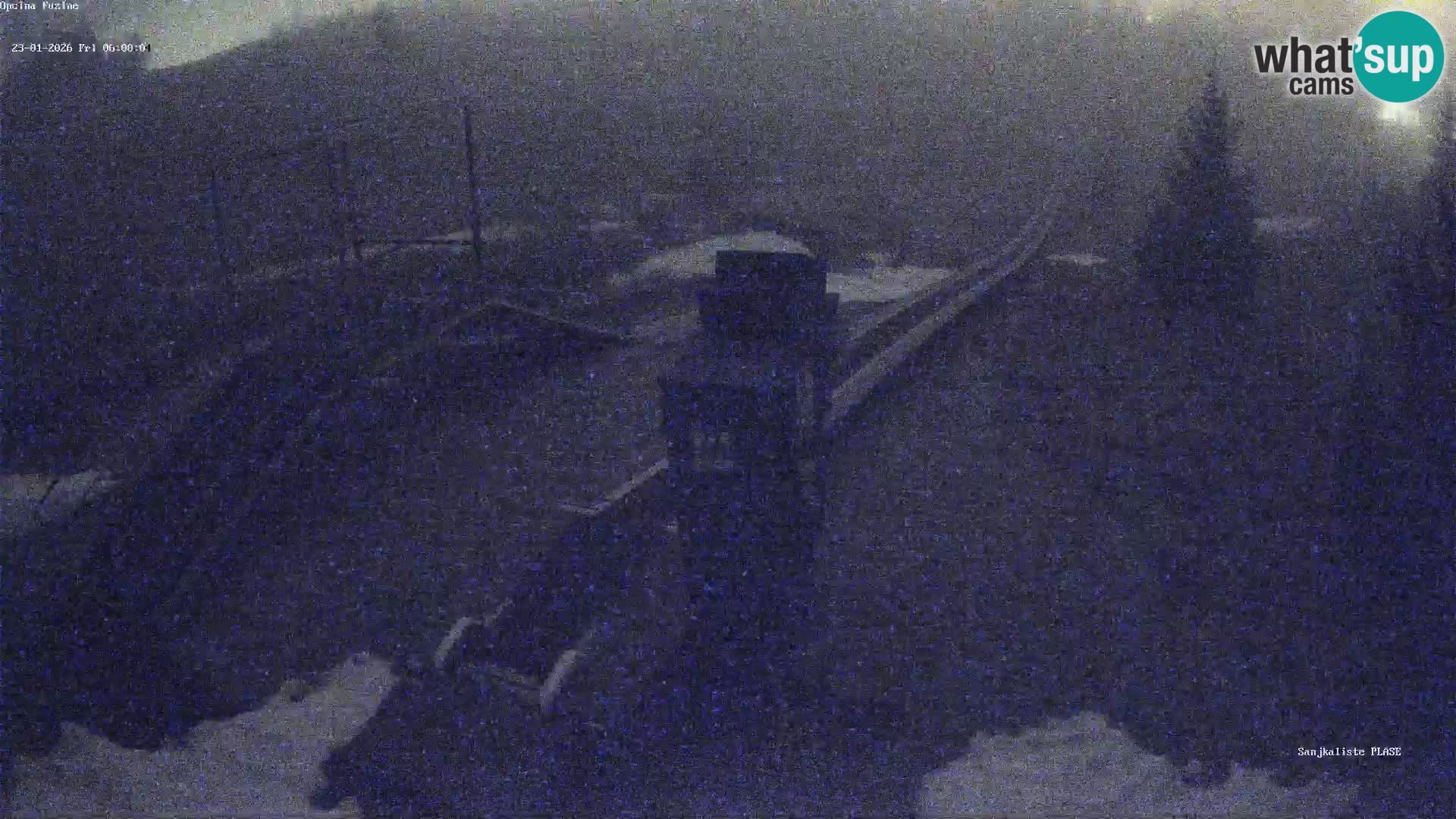 Live webcam Pista da slittino Fužine – Croazia